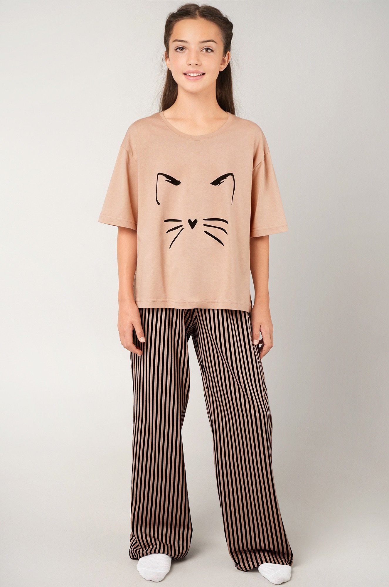 Хлопковая пижама для девочки Happyfox