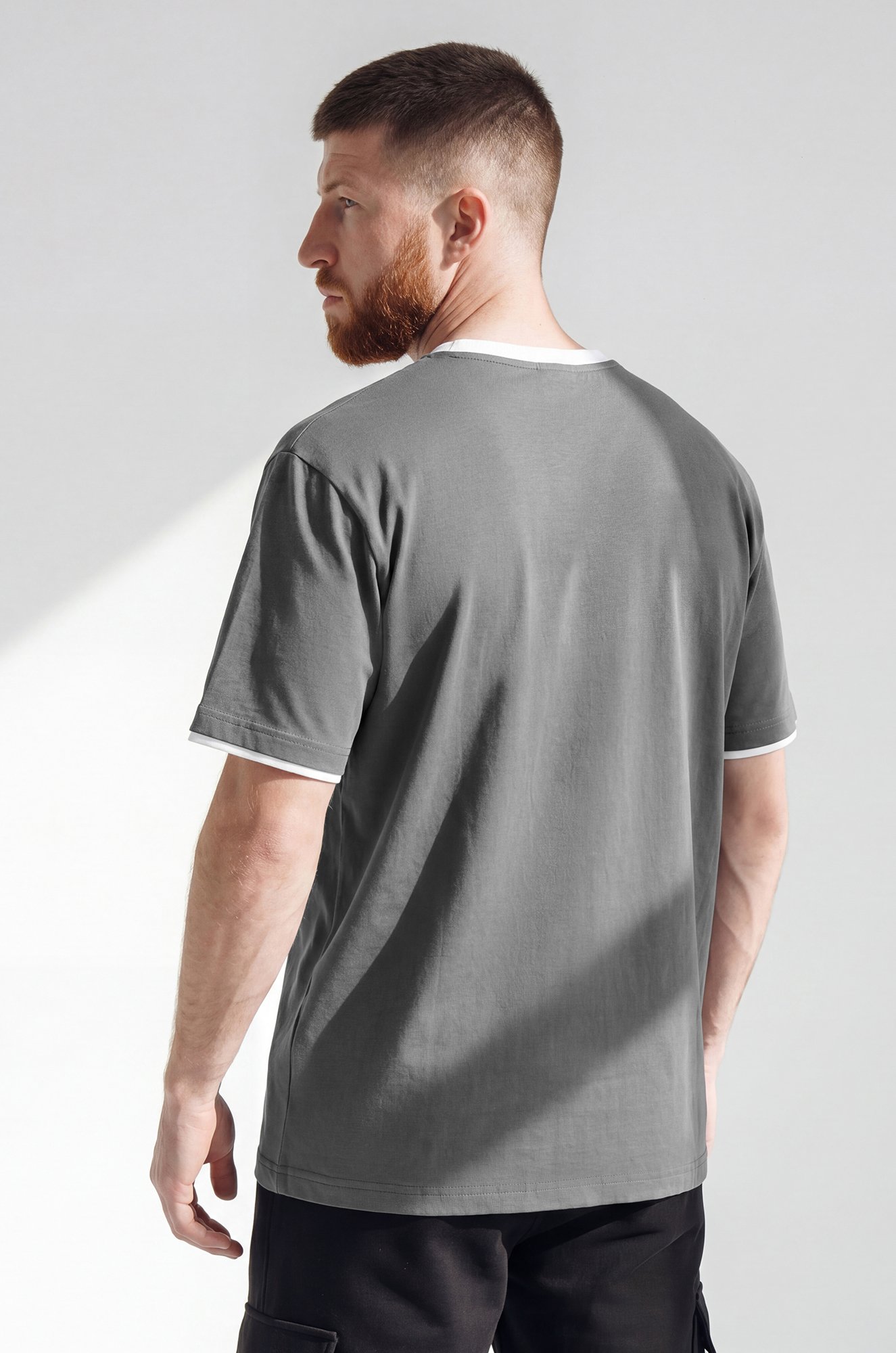 Мужская базовая футболка из хлопка 3 шт. Happyfox