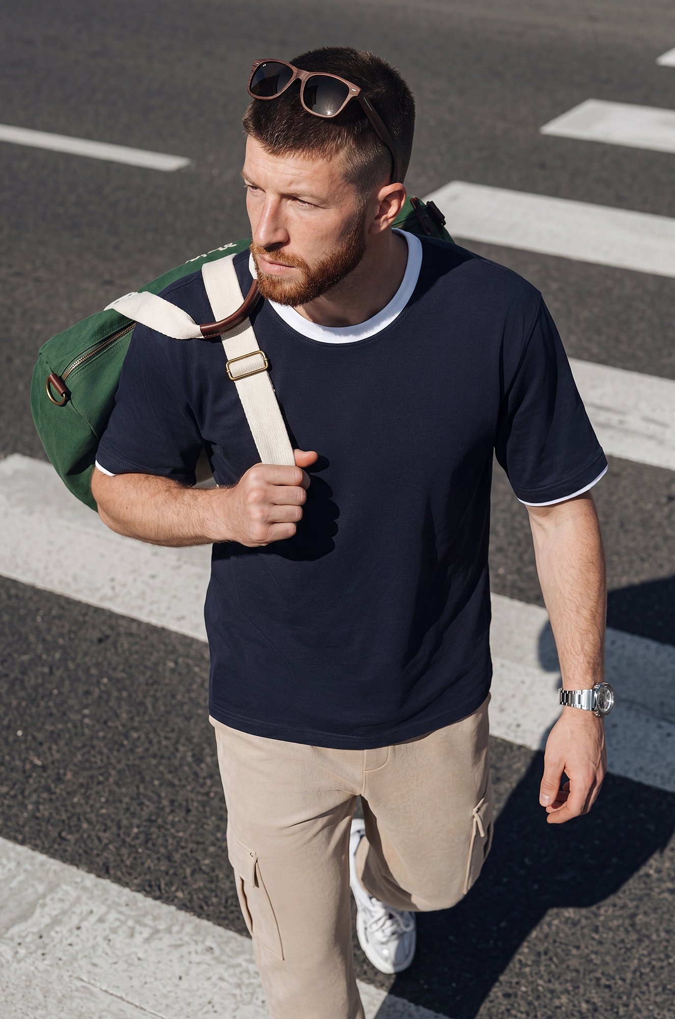 Мужская базовая футболка из хлопка 3 шт. Happyfox