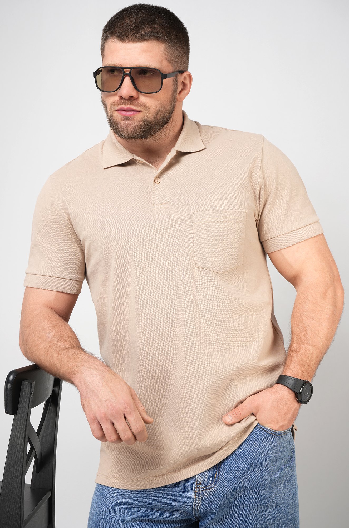 Мужская футболка поло Happyfox