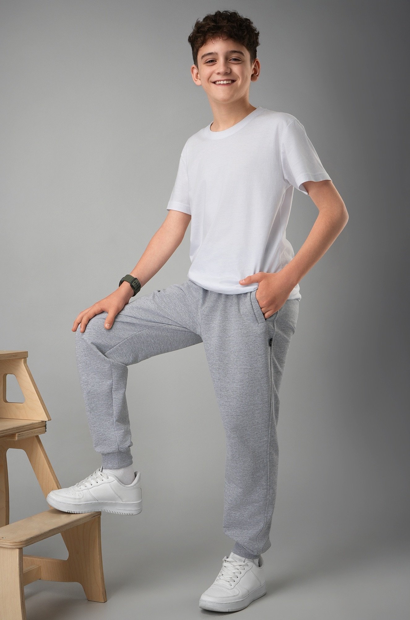 Брюки из футера двухнитки для мальчика Happyfox