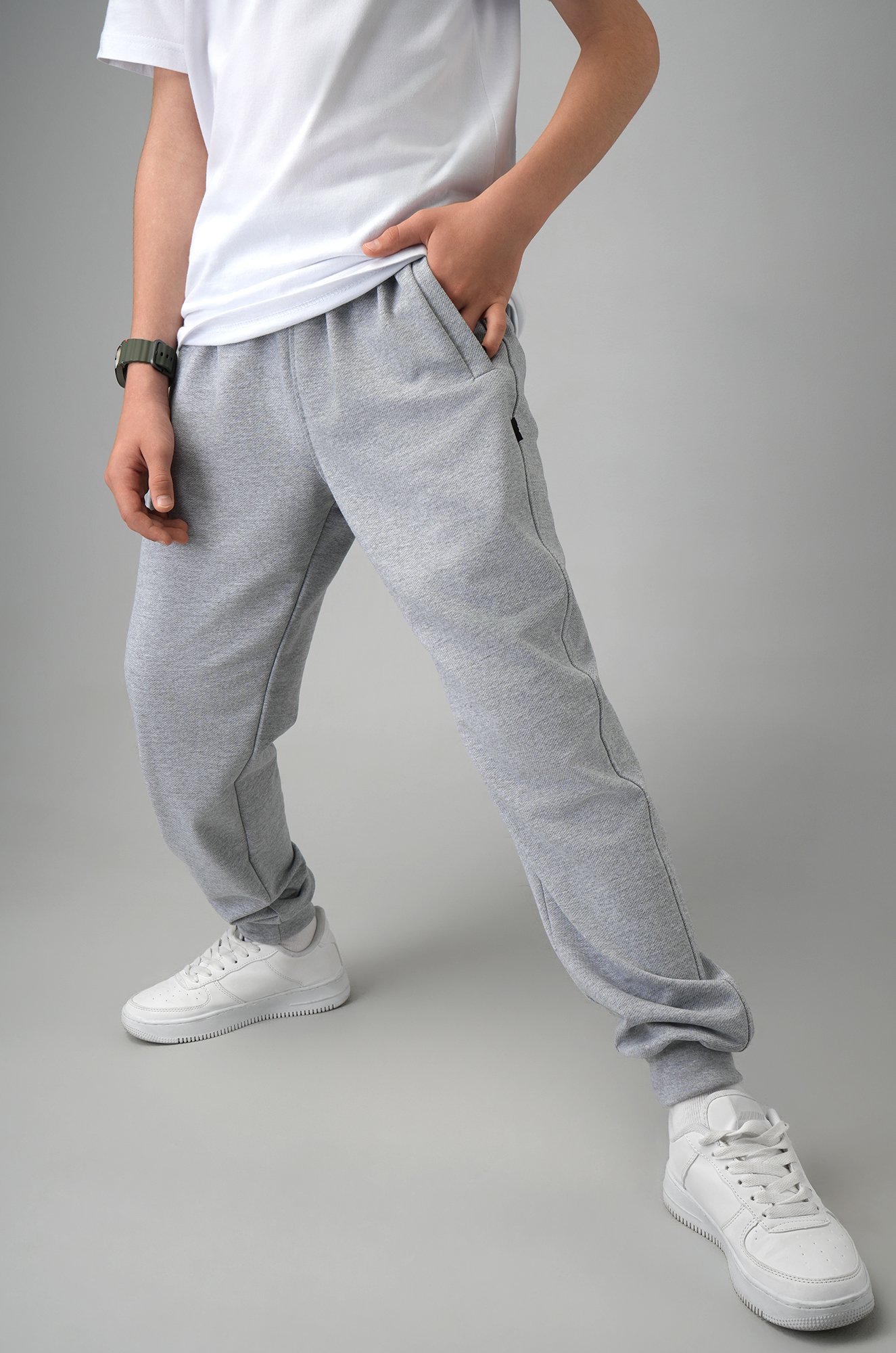 Брюки из футера двухнитки для мальчика Happyfox