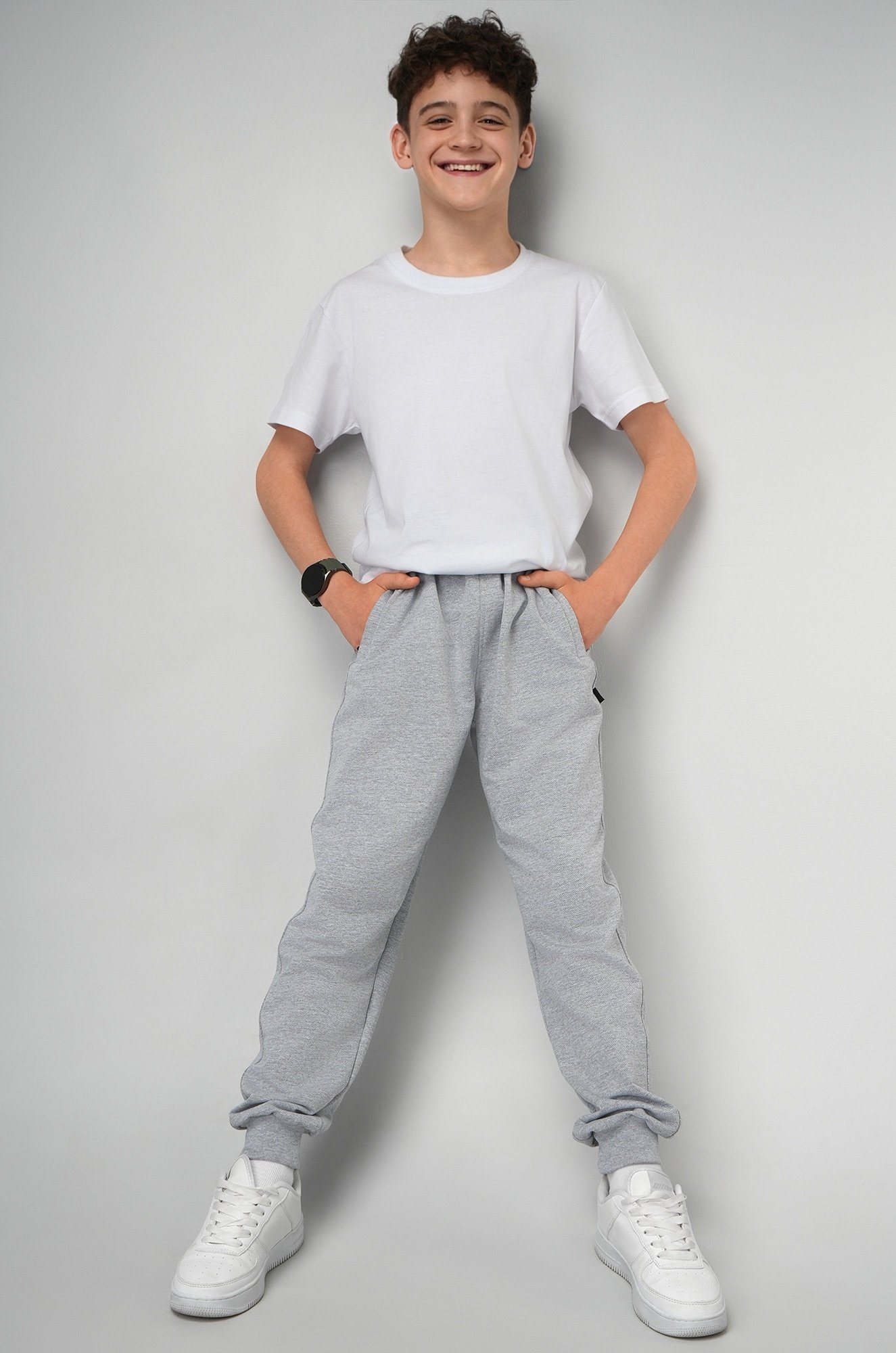 Брюки из футера двухнитки для мальчика Happyfox