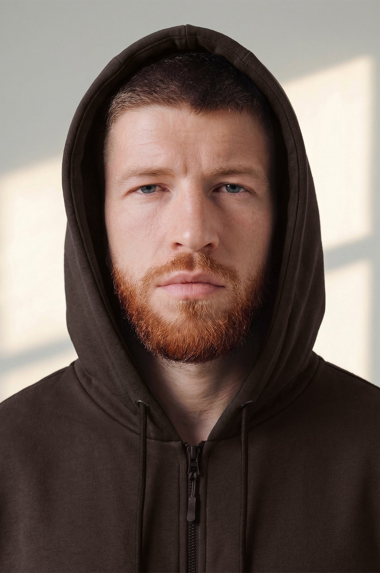 Мужская толстовка на молнии из футера трехнитки Happyfox