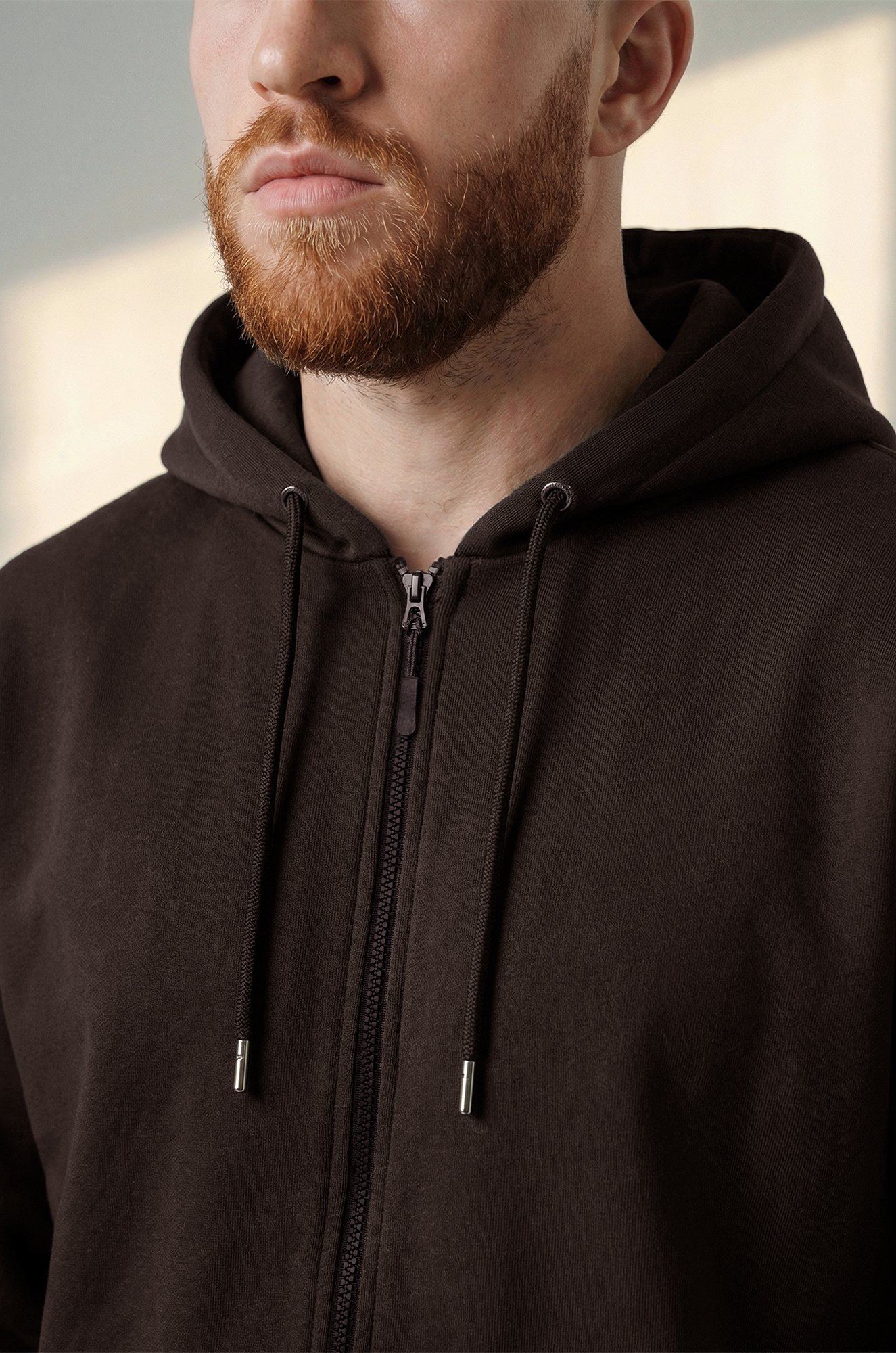 Мужская толстовка на молнии из футера трехнитки Happyfox