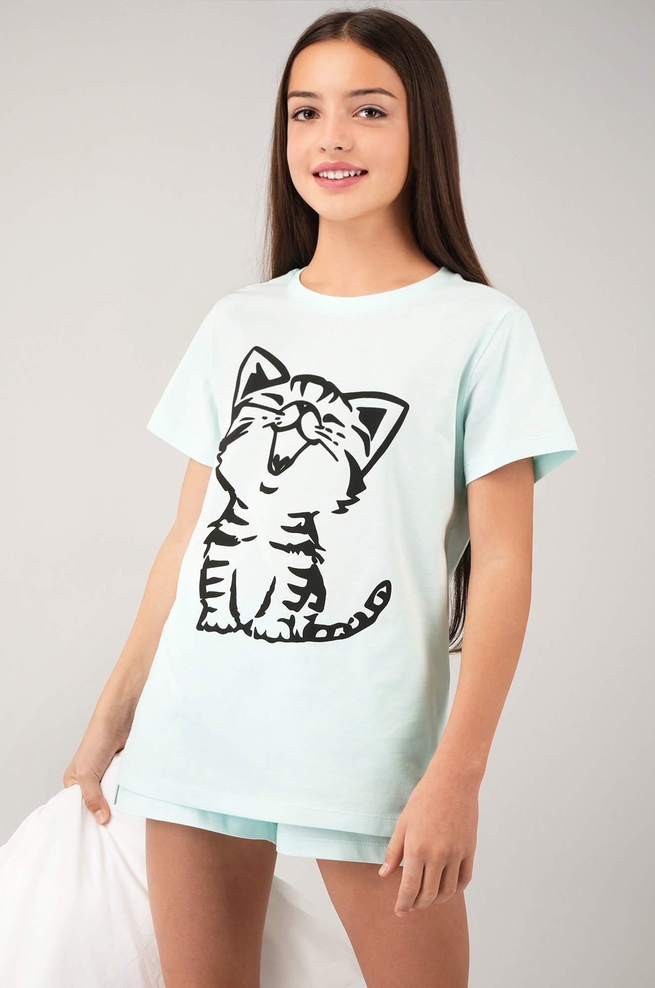 Хлопковая пижама для девочки Happyfox