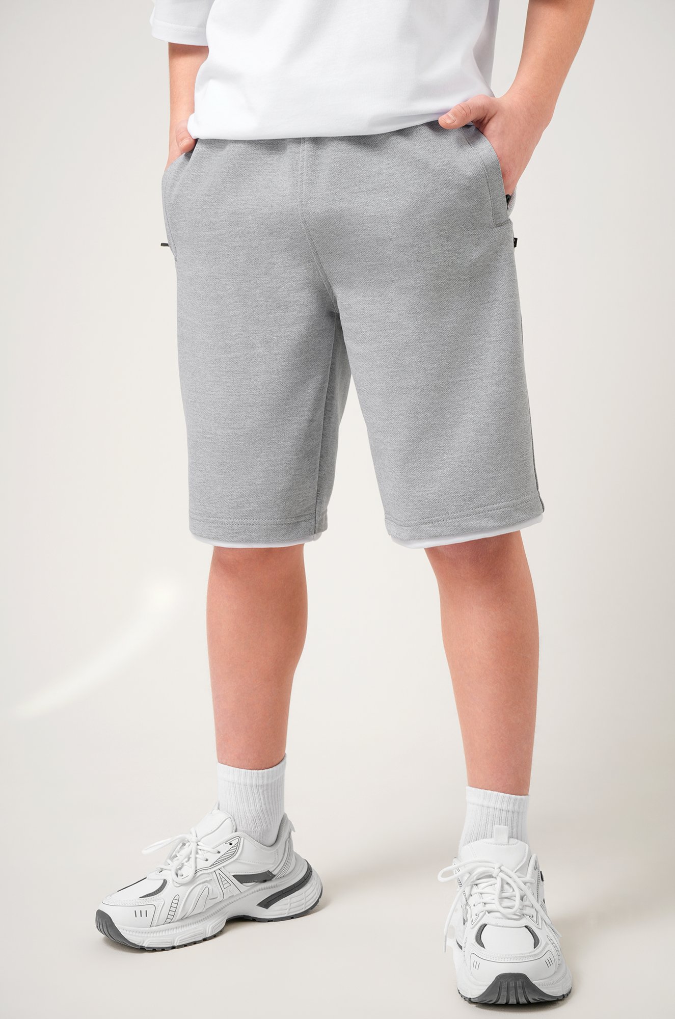 Шорты для мальчика из футера двухнитки Happyfox