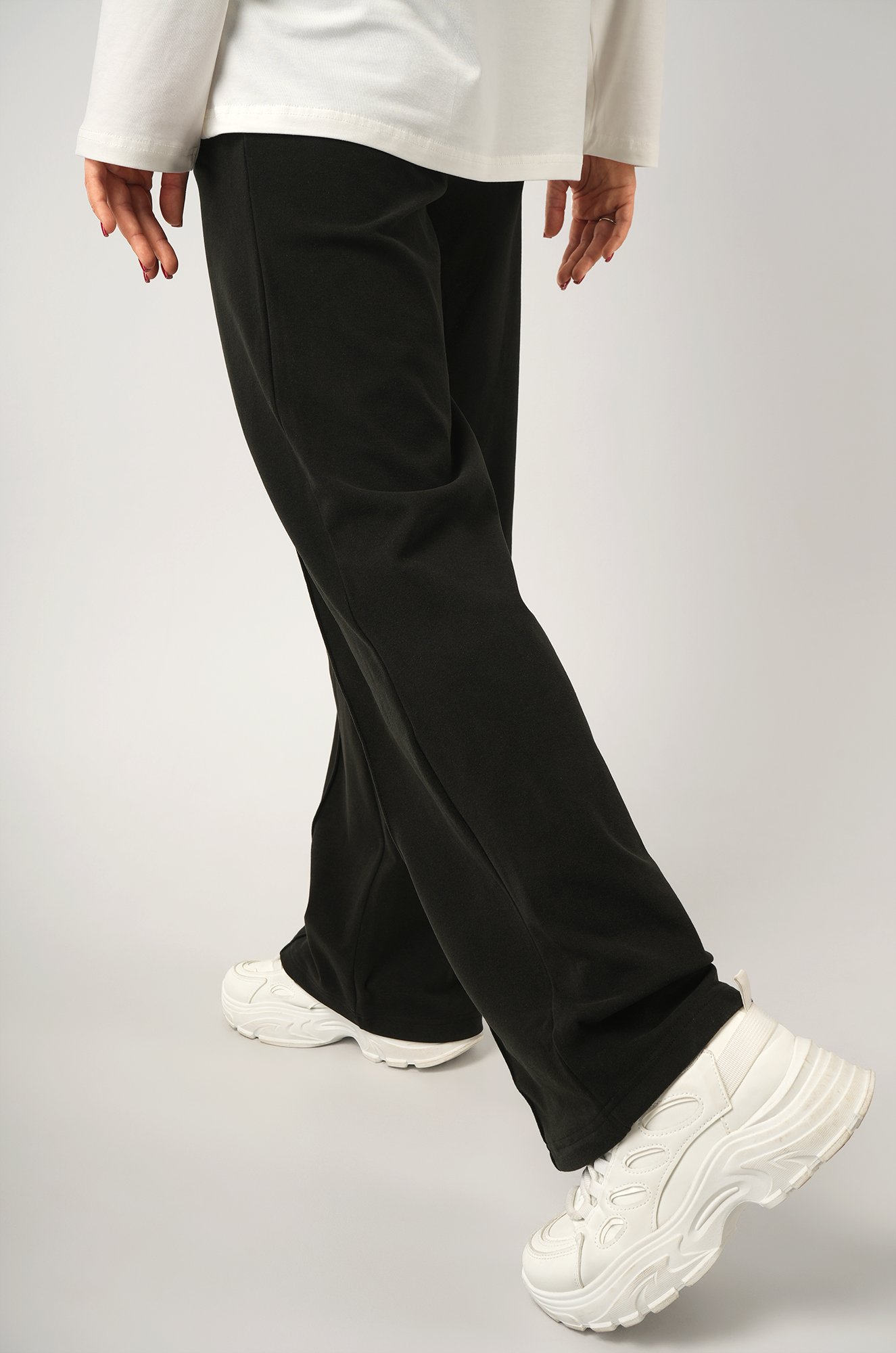 Женские брюки палаццо из кашемира Happyfox