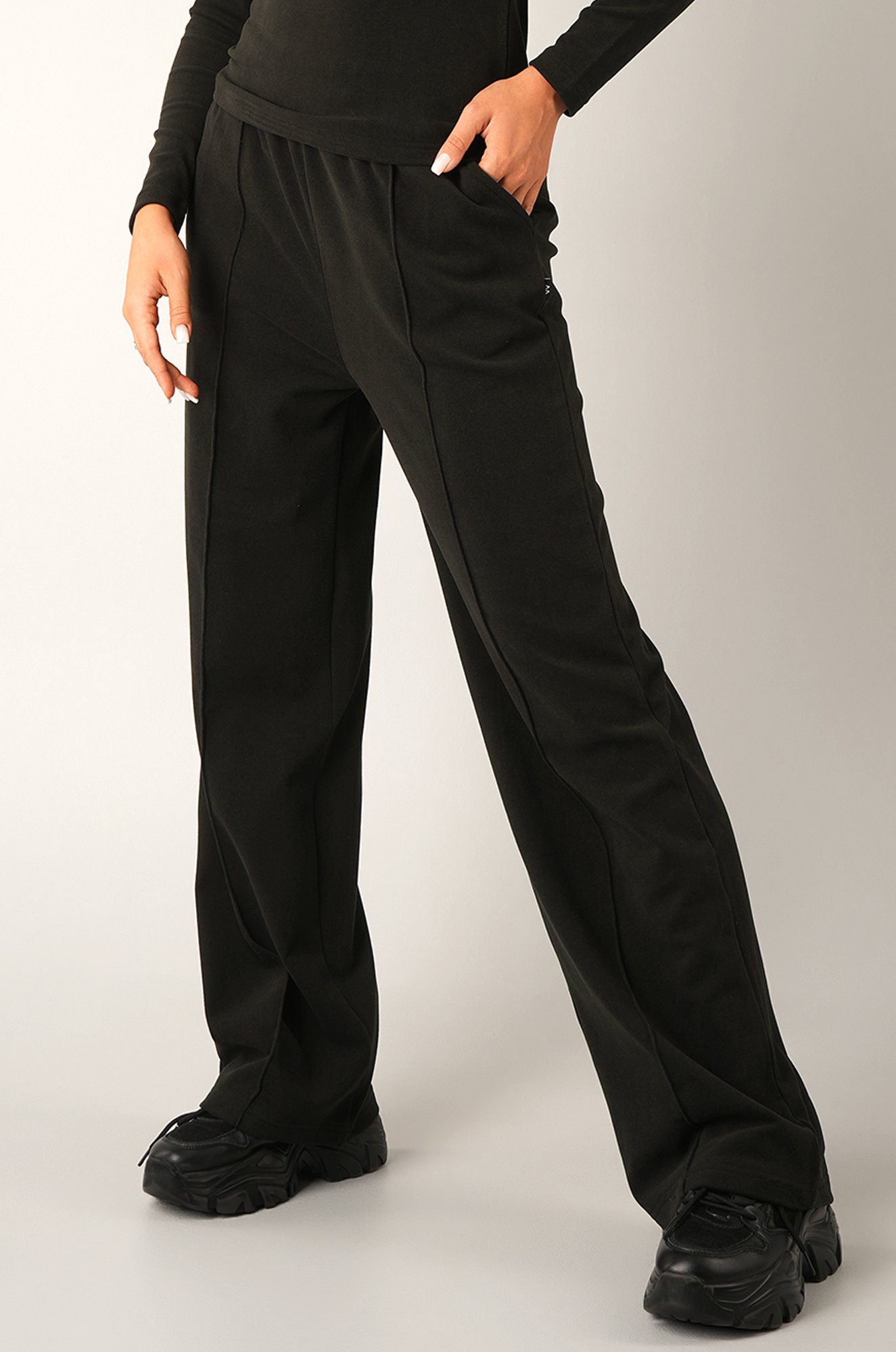 Женские брюки палаццо из кашемира Happyfox