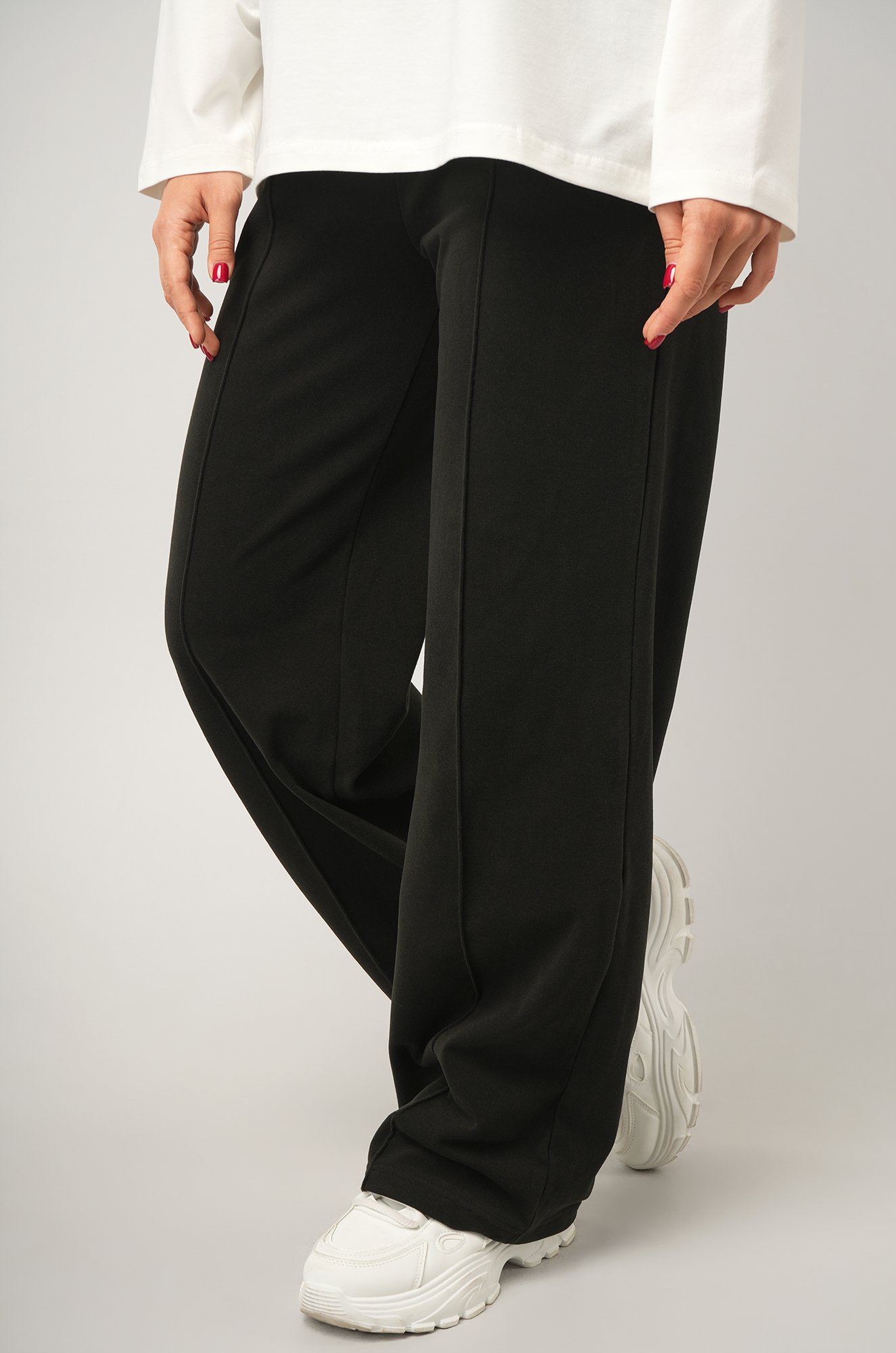 Женские брюки палаццо из кашемира Happyfox