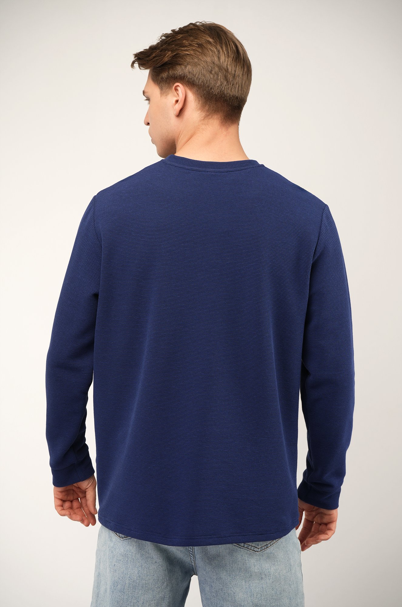 Мужской лонгслив на пуговицах Happyfox