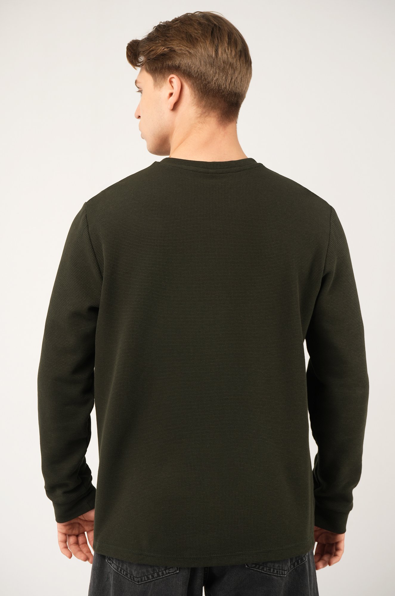 Мужской лонгслив на пуговицах Happyfox