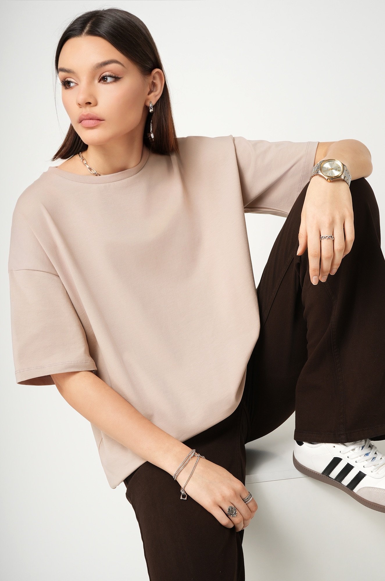 Женская футболка оверсайз Happyfox