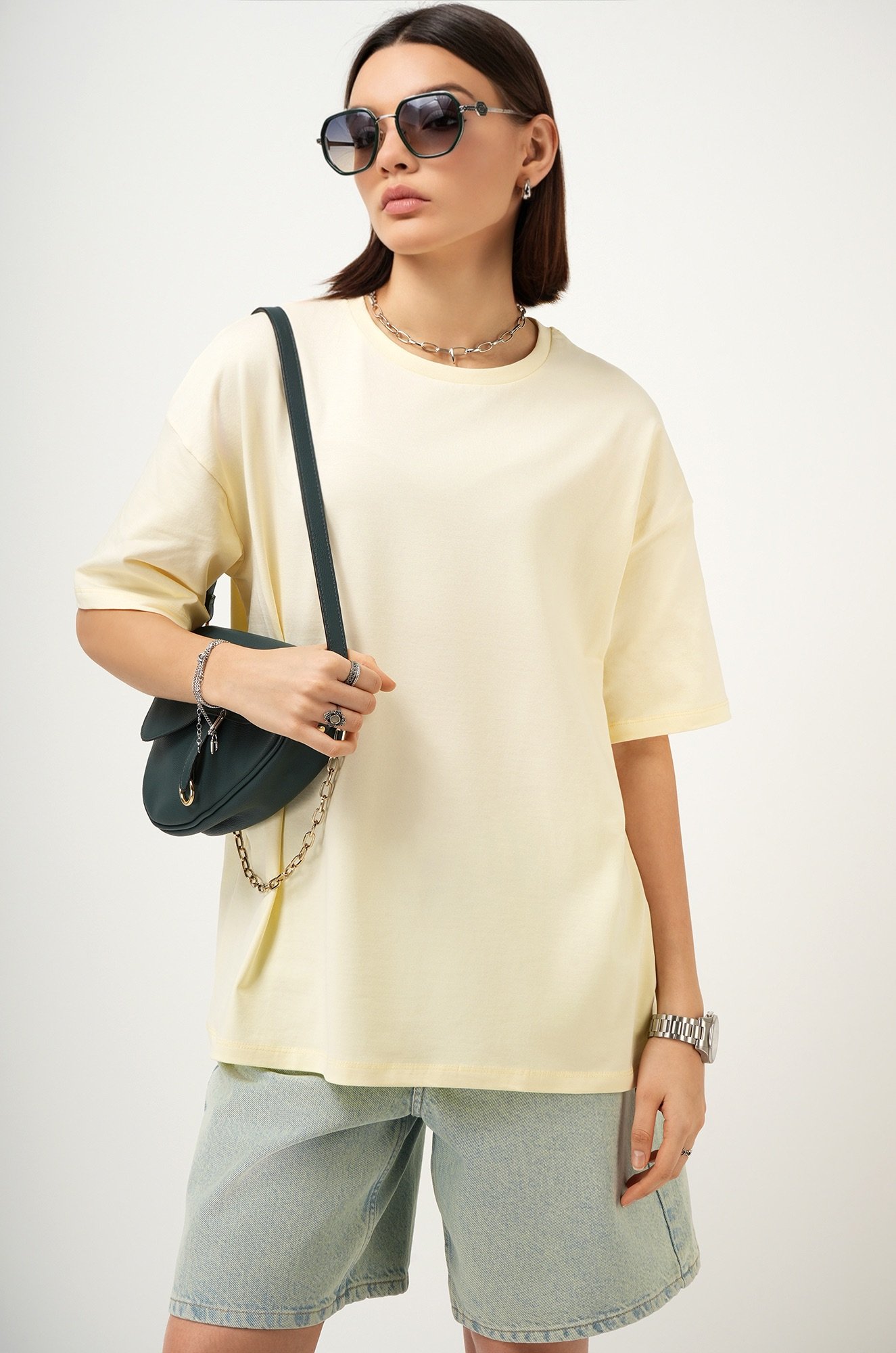 Женская футболка оверсайз Happyfox