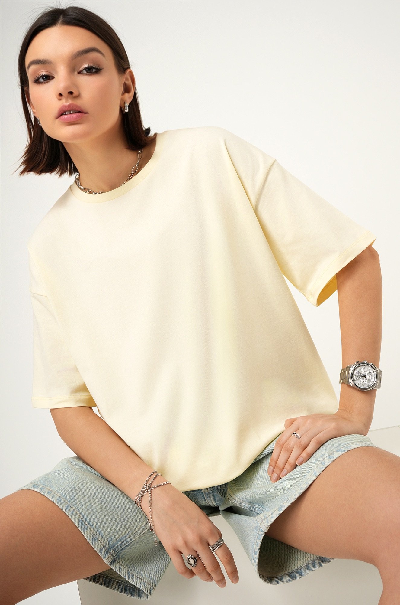 Женская футболка оверсайз Happyfox