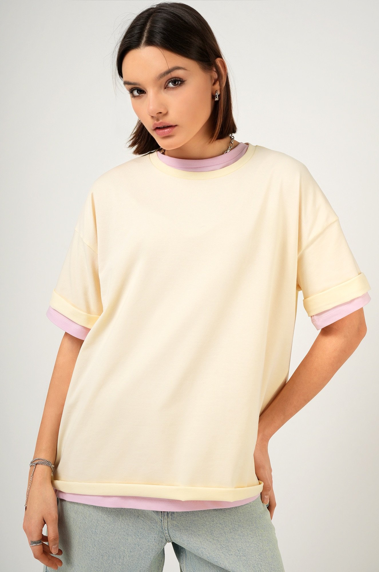 Женская футболка оверсайз Happyfox