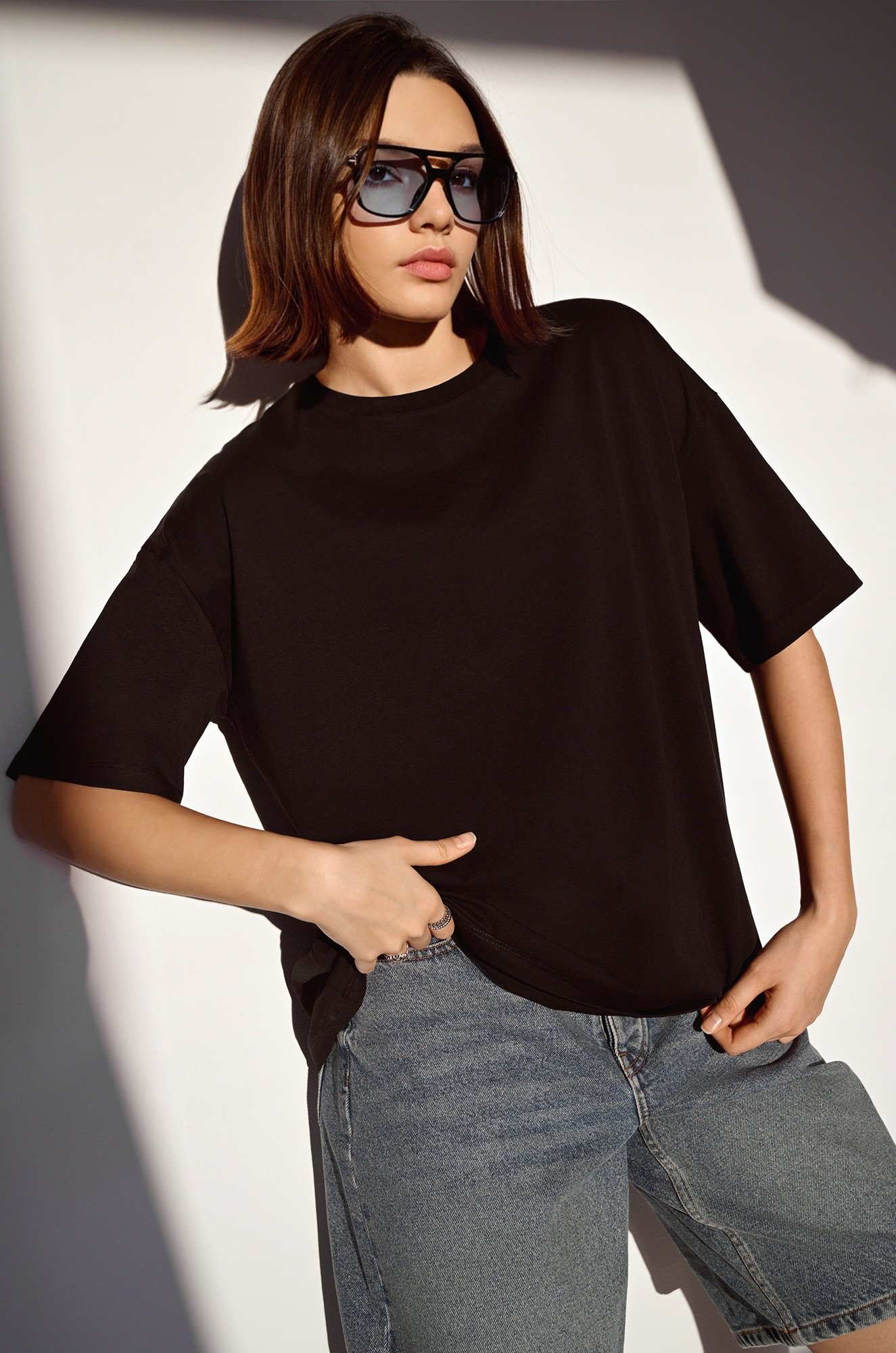 Женская футболка оверсайз Happyfox