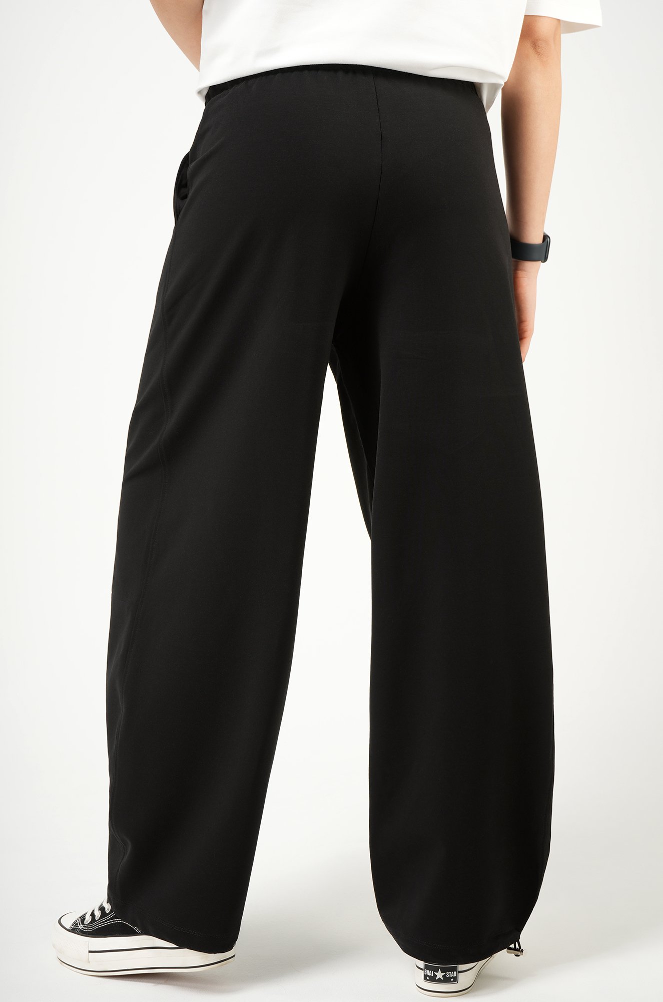 Женские брюки-багги из футера Happyfox