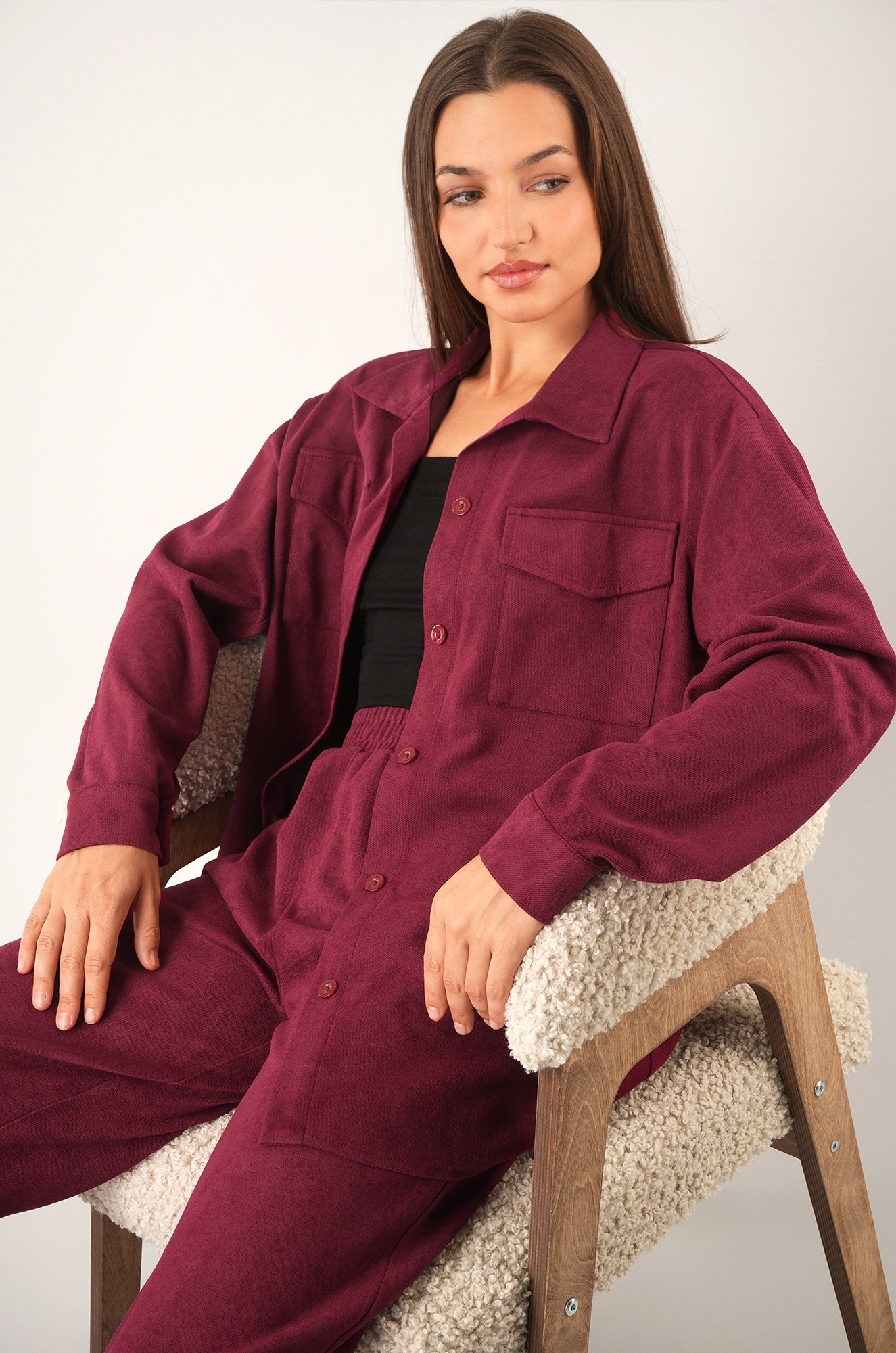 Женский костюм из микровельвета Happyfox