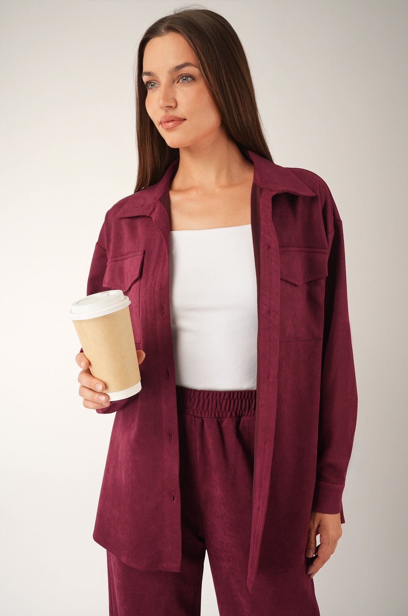 Женский костюм из микровельвета Happyfox