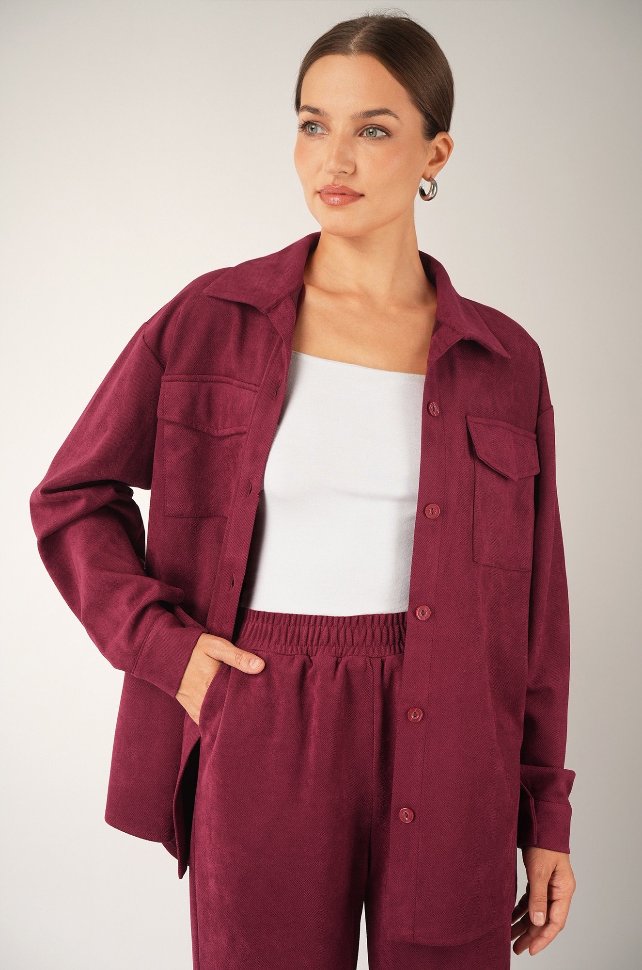 Женский костюм из микровельвета Happyfox