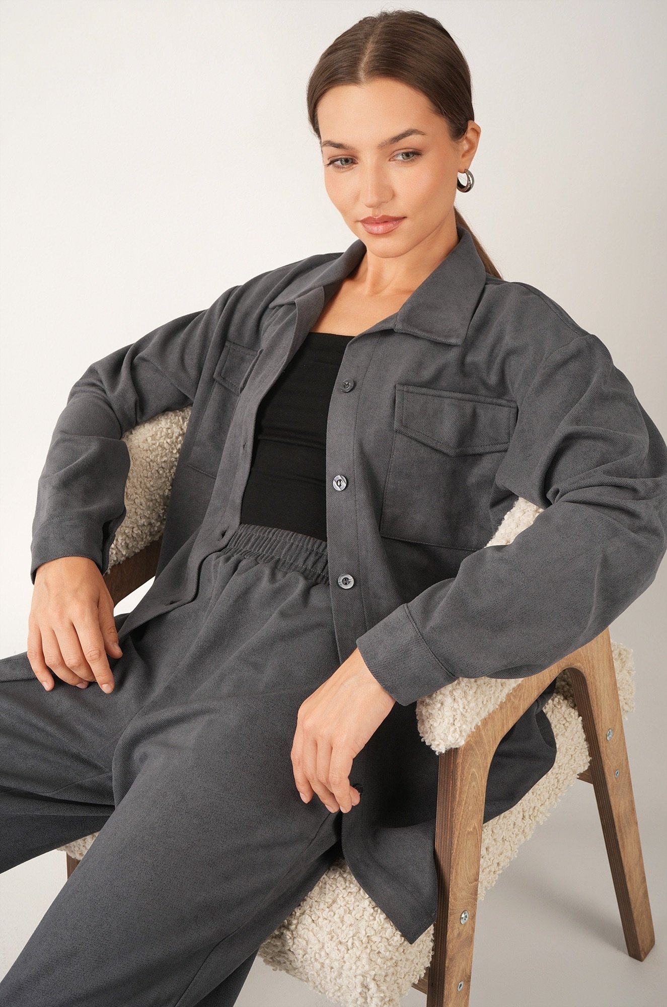 Женский костюм из микровельвета Happyfox