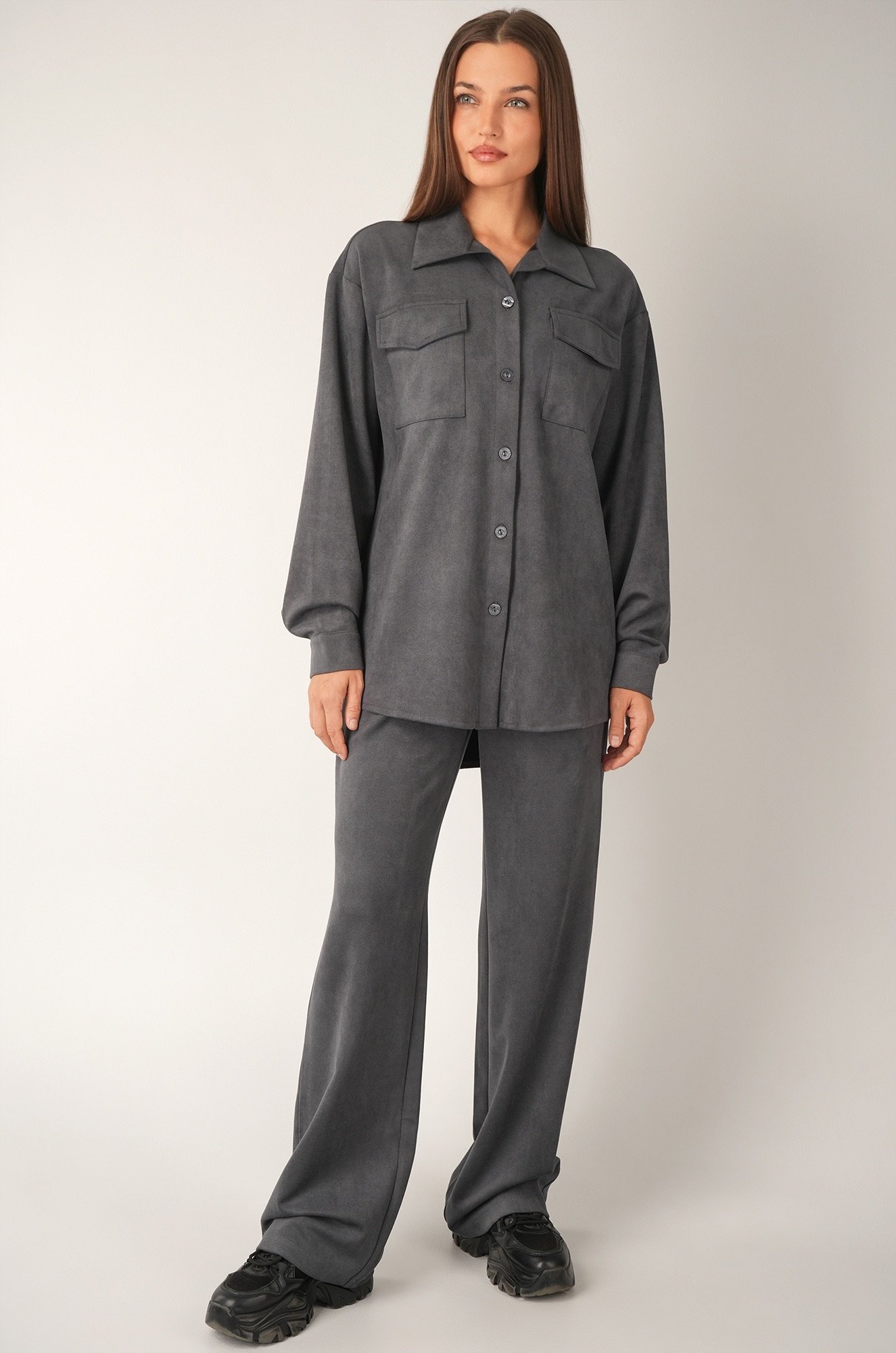 Женский костюм из микровельвета Happyfox