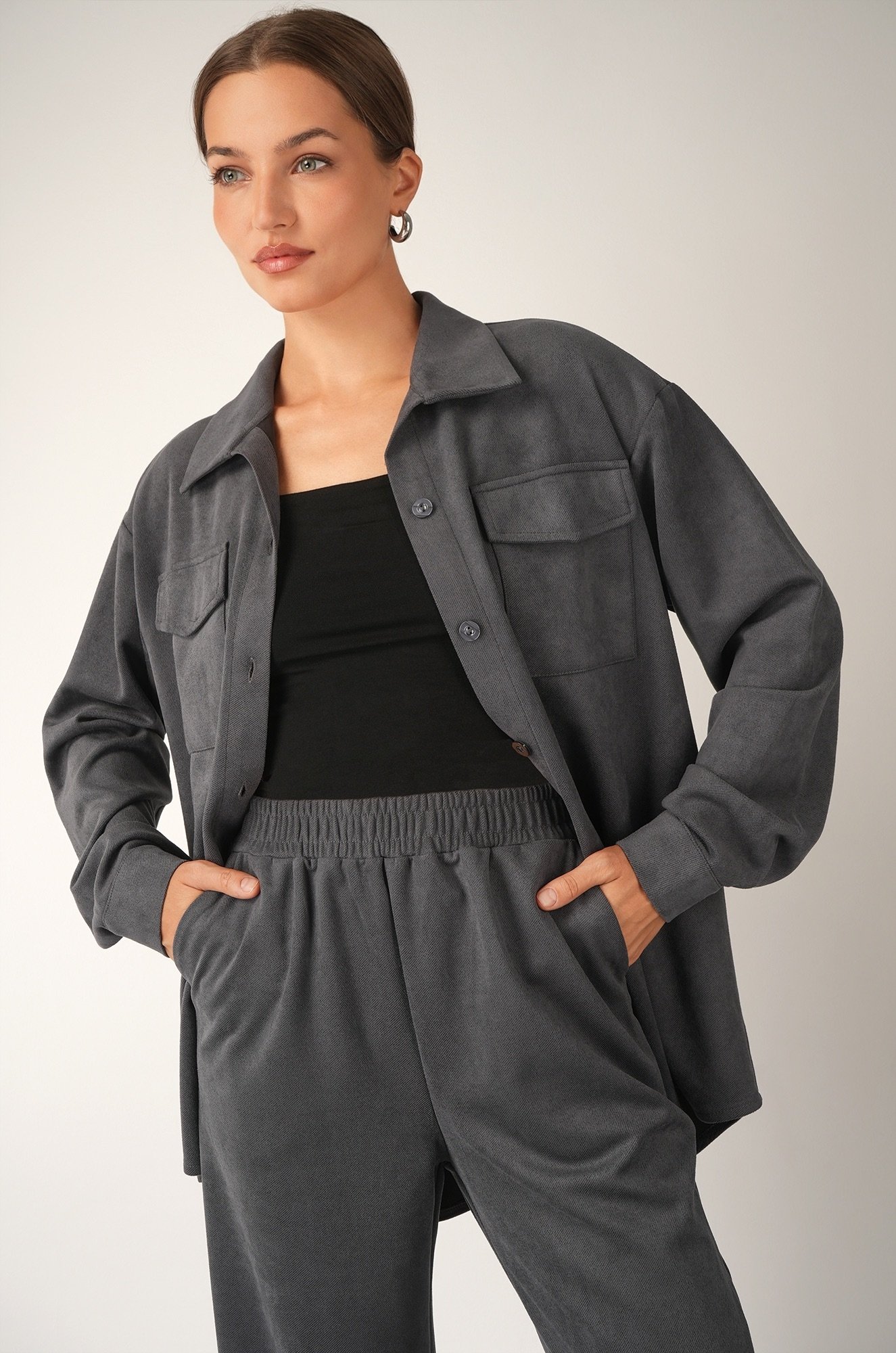 Женский костюм из микровельвета Happyfox