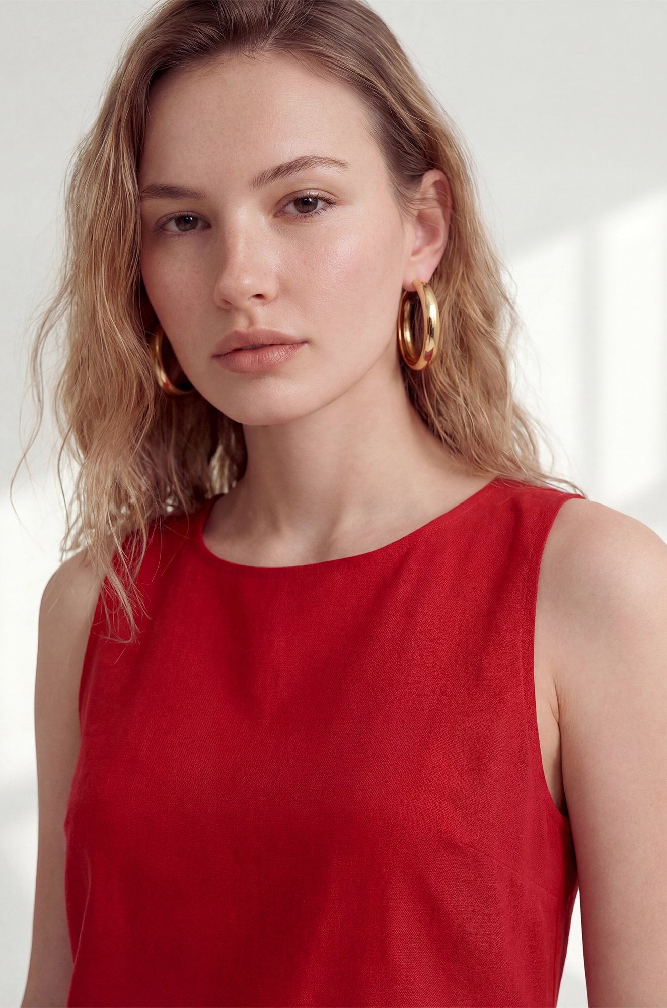 Женское льняное платье Happyfox