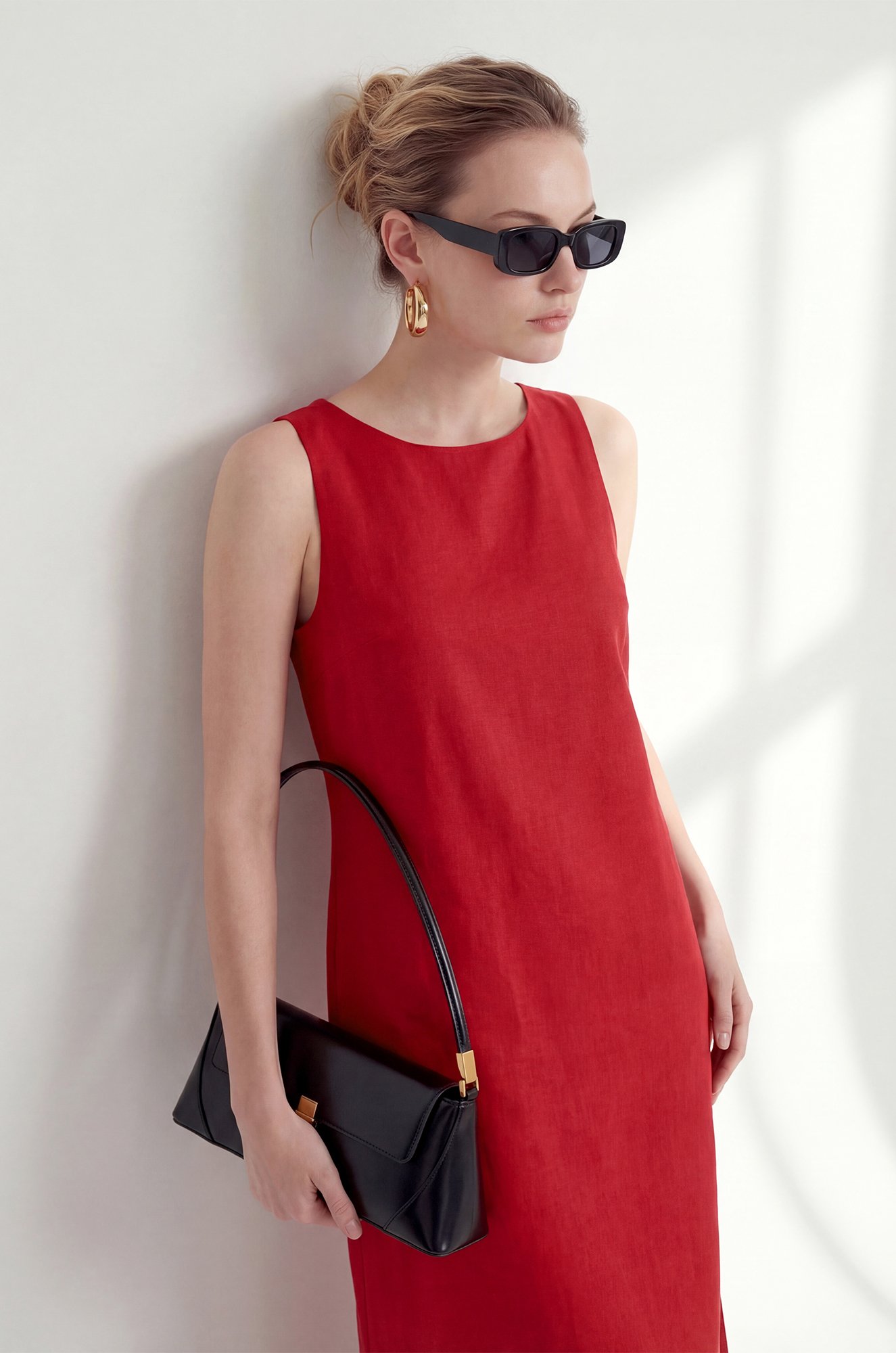 Женское льняное платье Happyfox