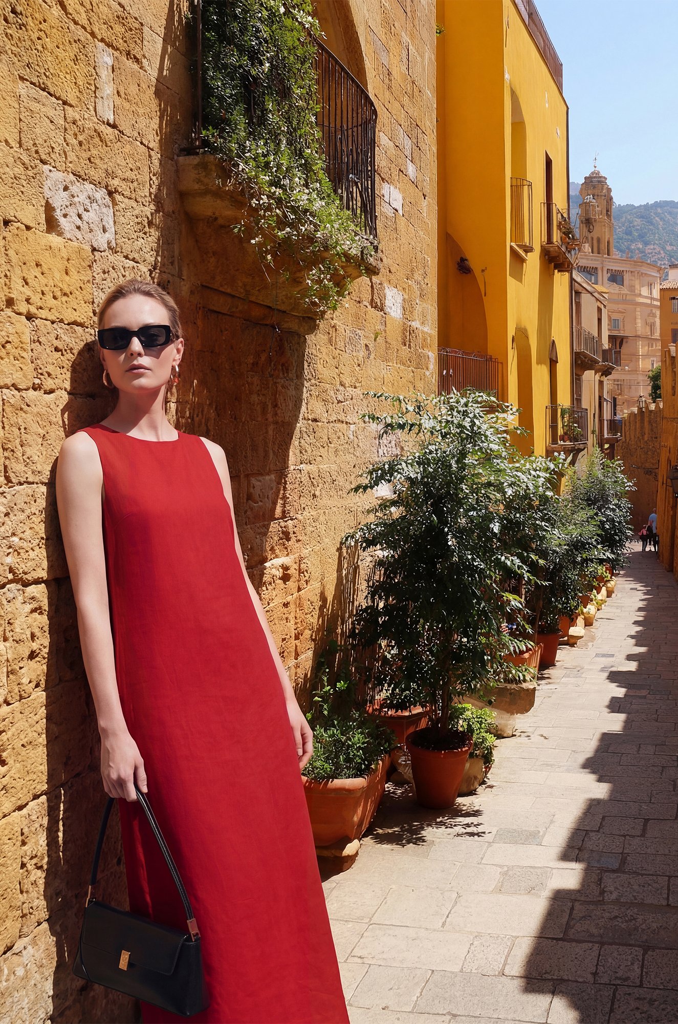 Женское льняное платье Happyfox