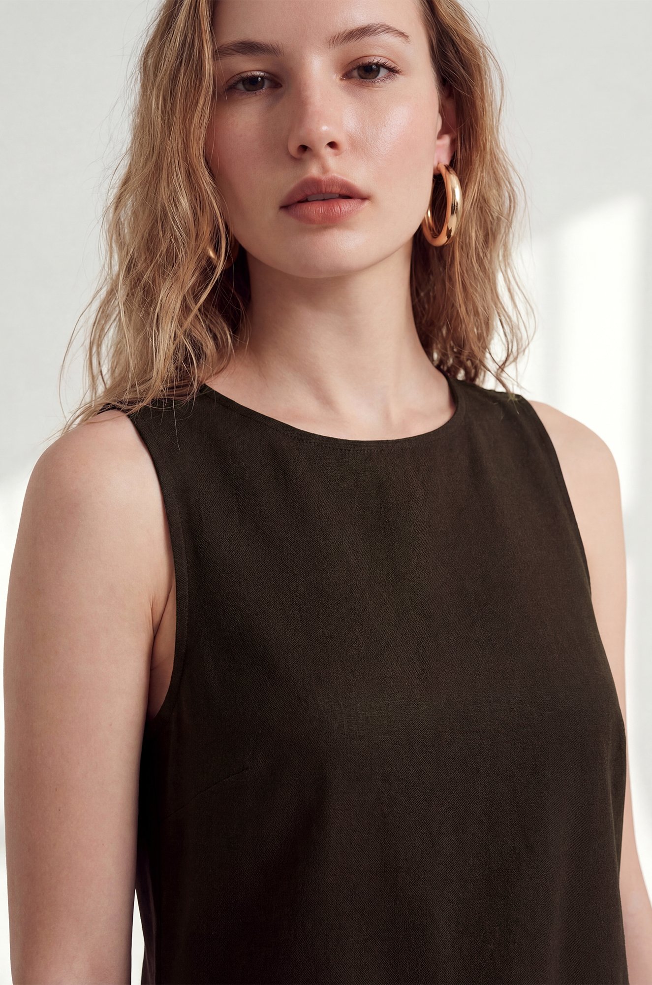 Женское льняное платье Happyfox