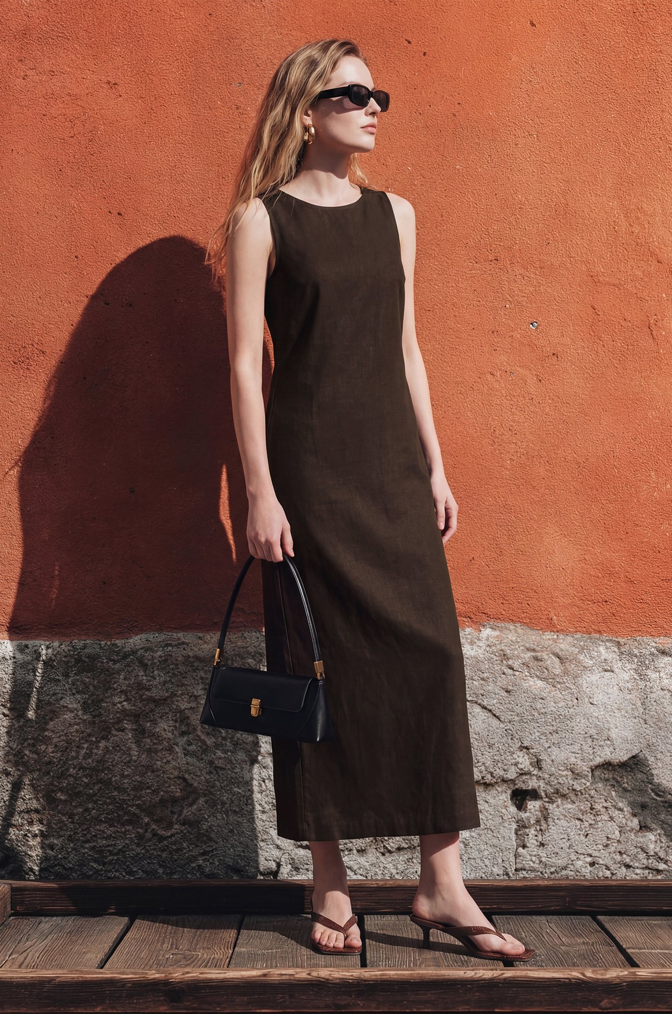 Женское льняное платье Happyfox