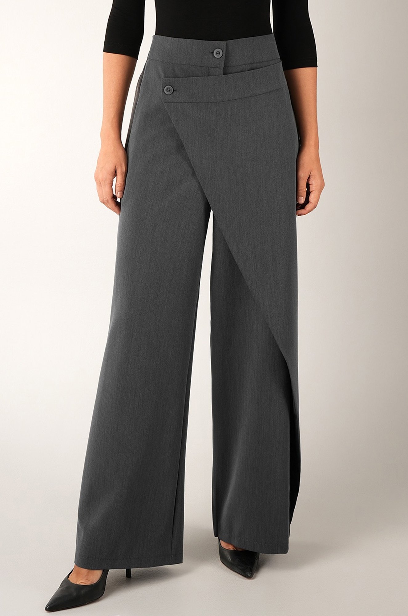 Женские асимметричные брюки с запахом Happyfox