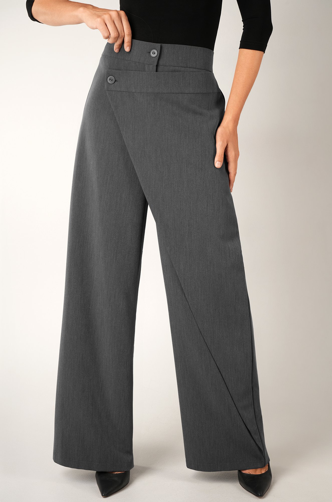 Женские асимметричные брюки с запахом Happyfox