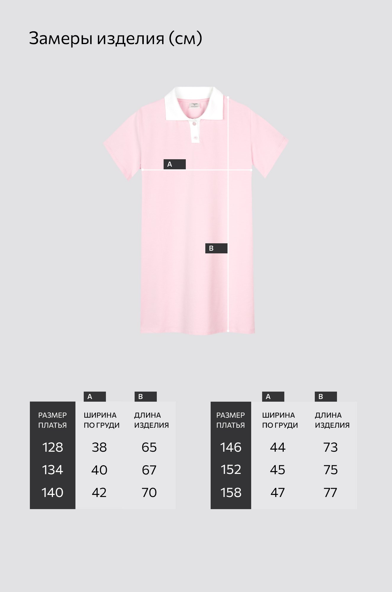 Летнее платье-поло для девочки Happyfox