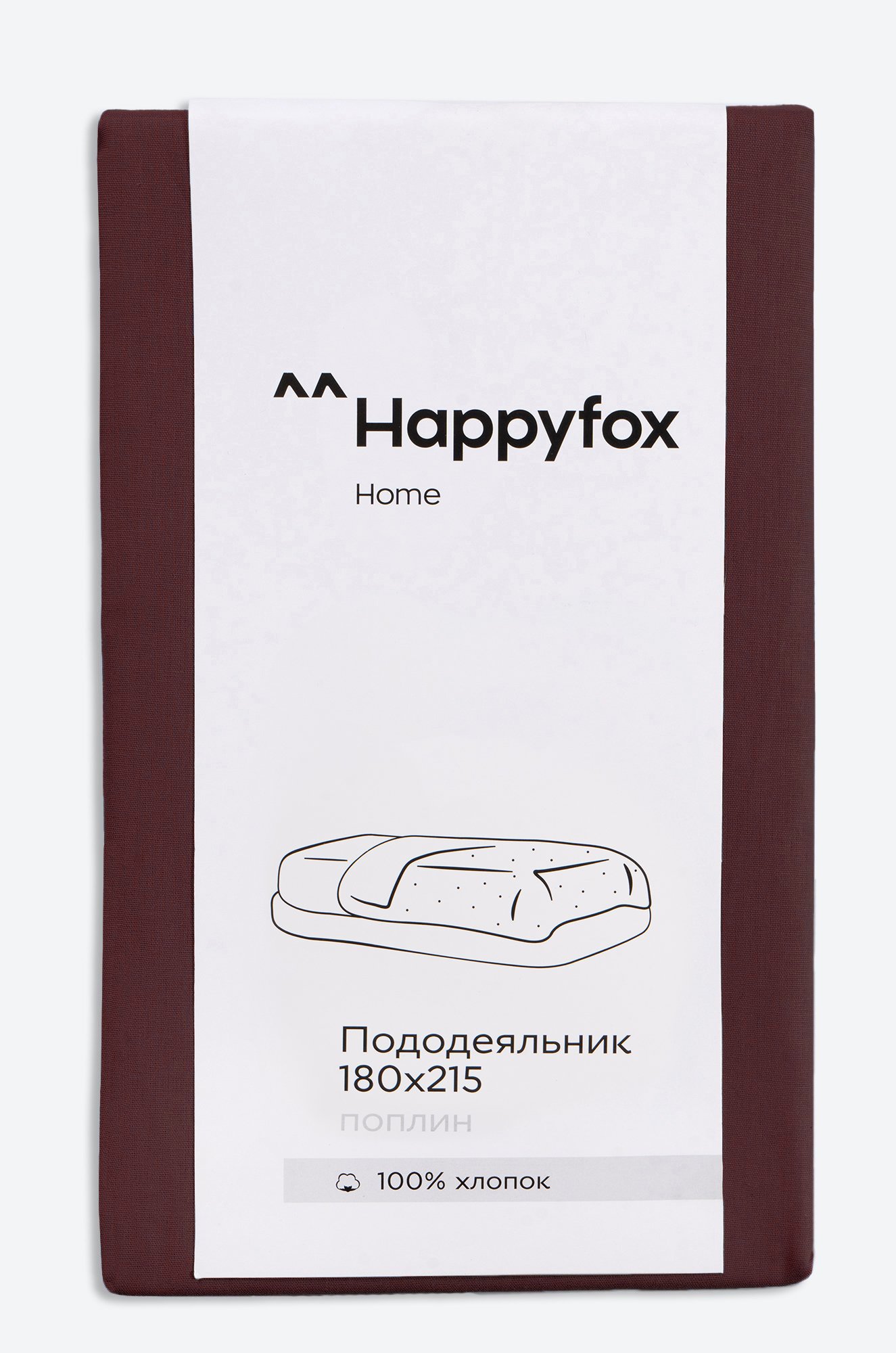 Пододеяльник из поплина 180X215 Happy Fox Home