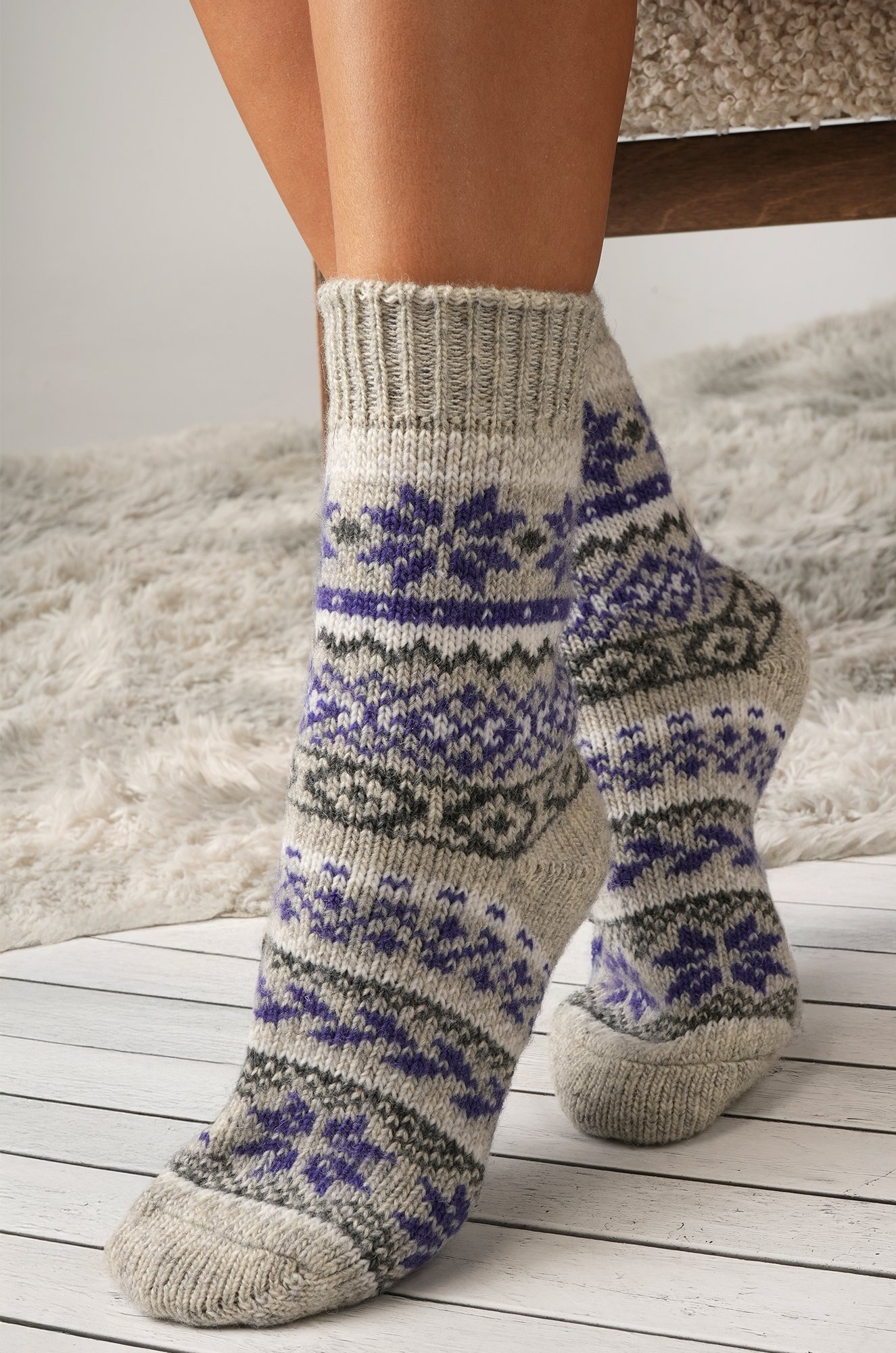 Женские шерстяные носки Happyfox