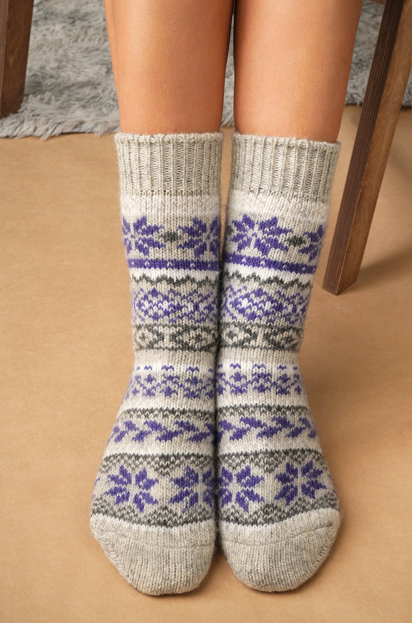 Женские шерстяные носки Happyfox