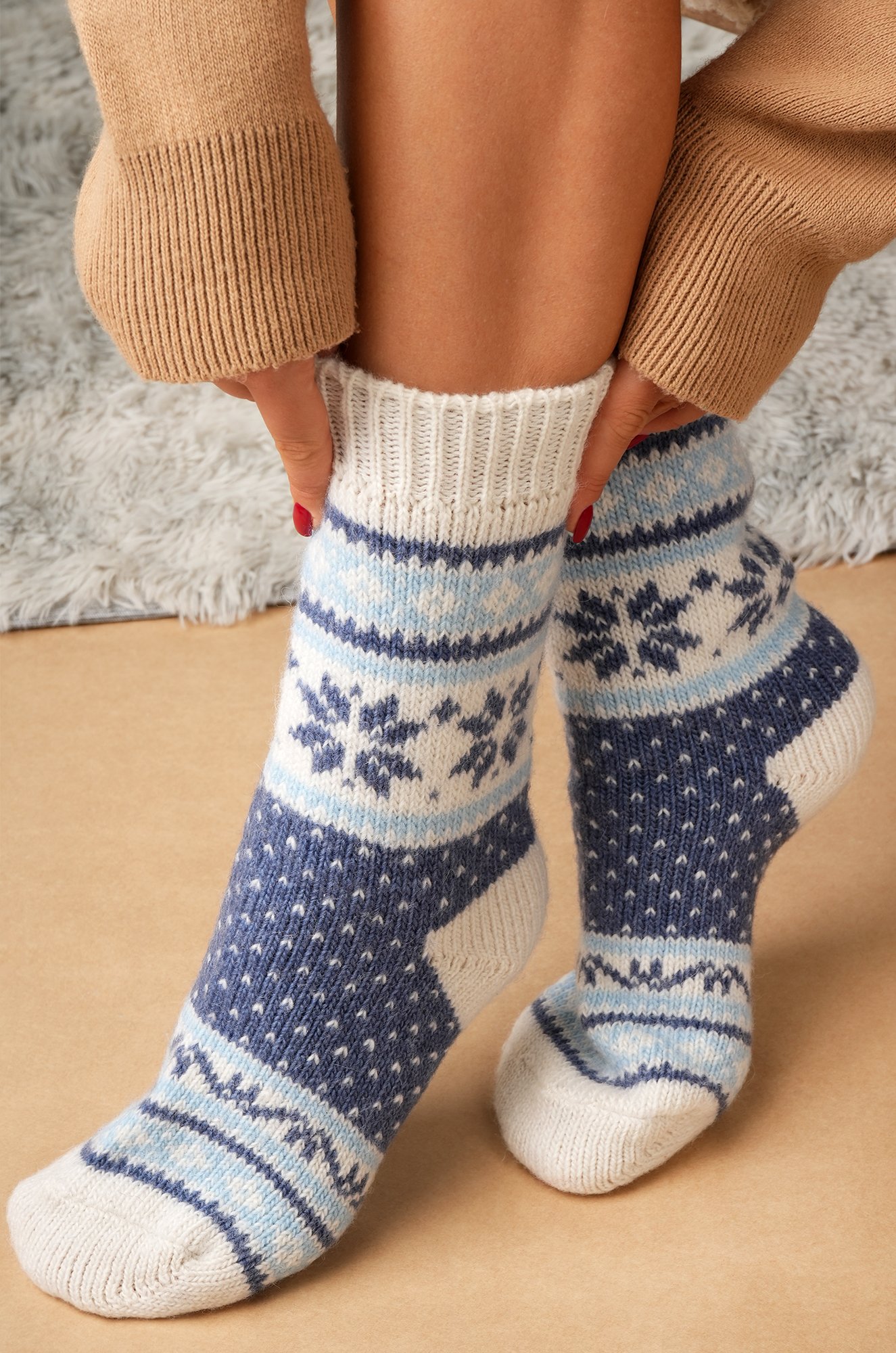 Женские шерстяные носки Happyfox