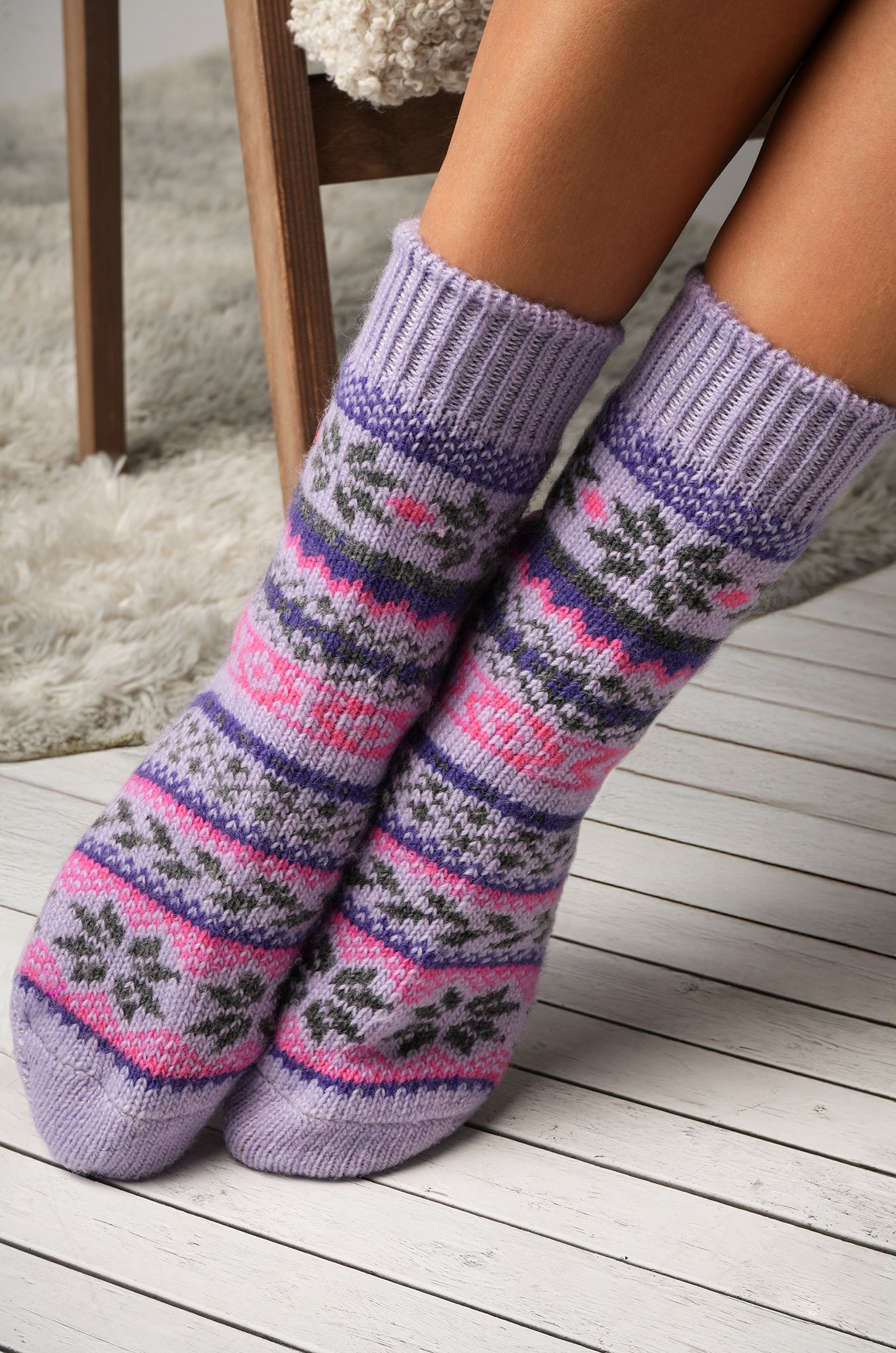 Женские шерстяные носки Happyfox