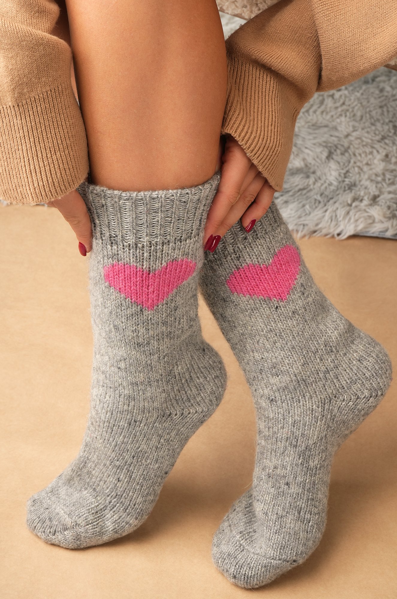 Женские шерстяные носки Happyfox