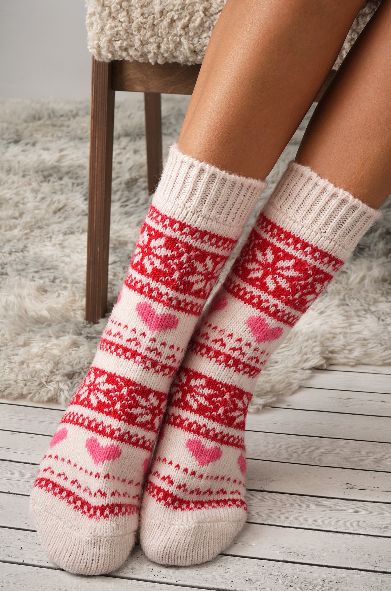 Женские шерстяные носки Happyfox