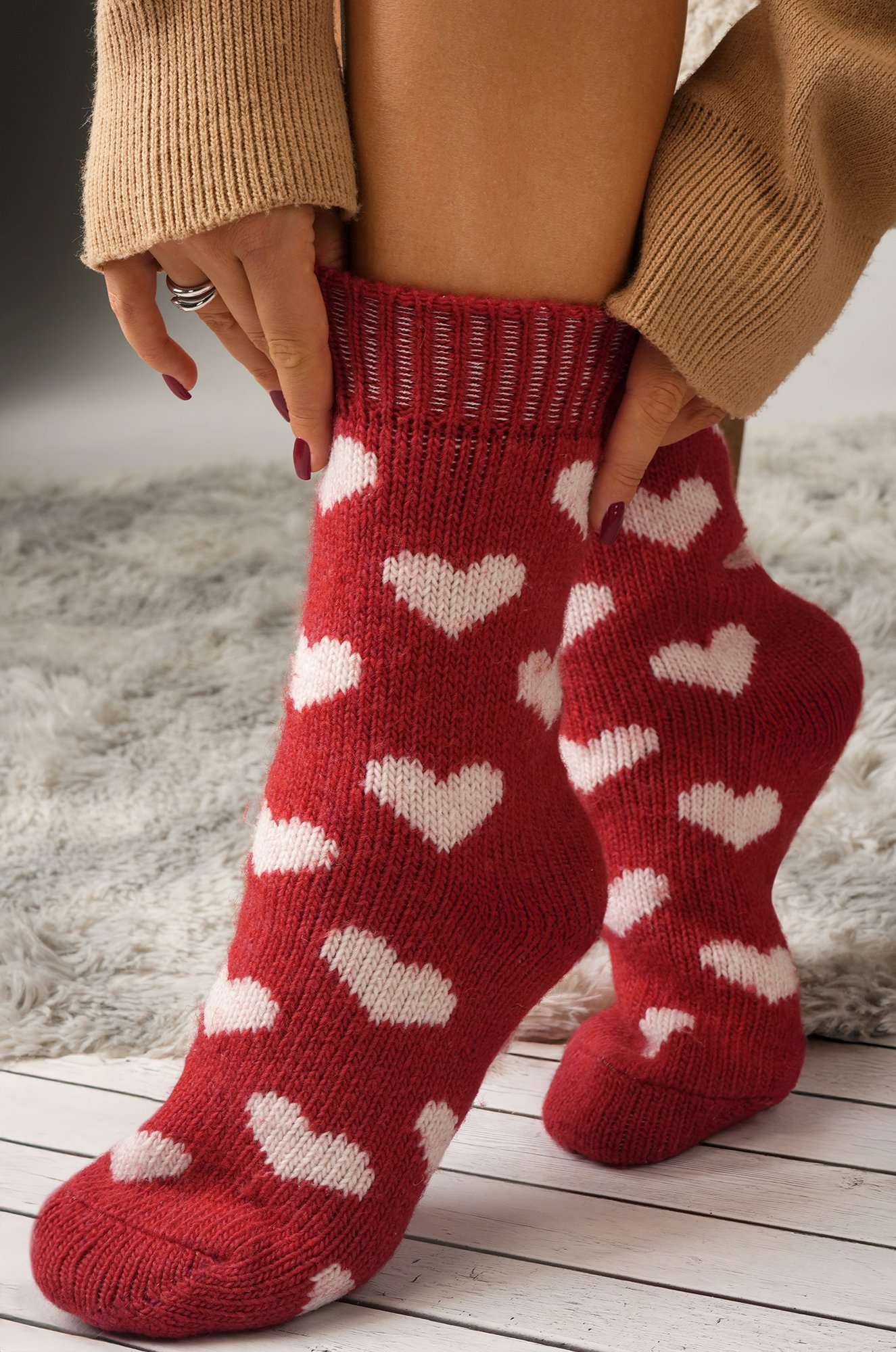 Женские шерстяные носки Happyfox