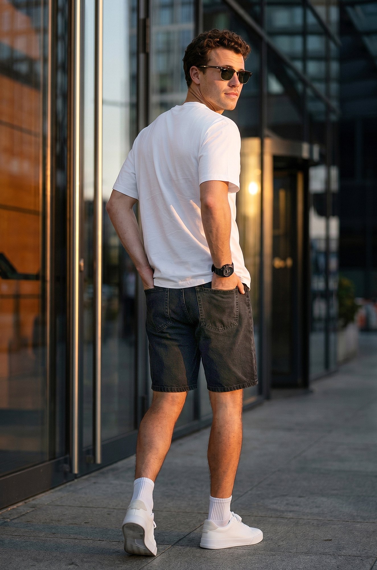 Мужские джинсовые шорты Happyfox