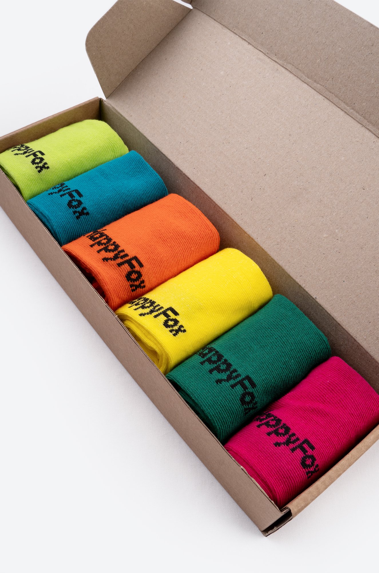 Набор женских носков 6 пар в подарочной коробке Happy Fox