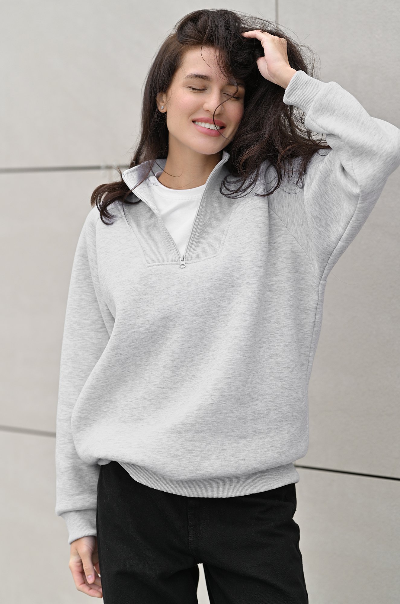 Женская толстовка из футера с начесом Happyfox