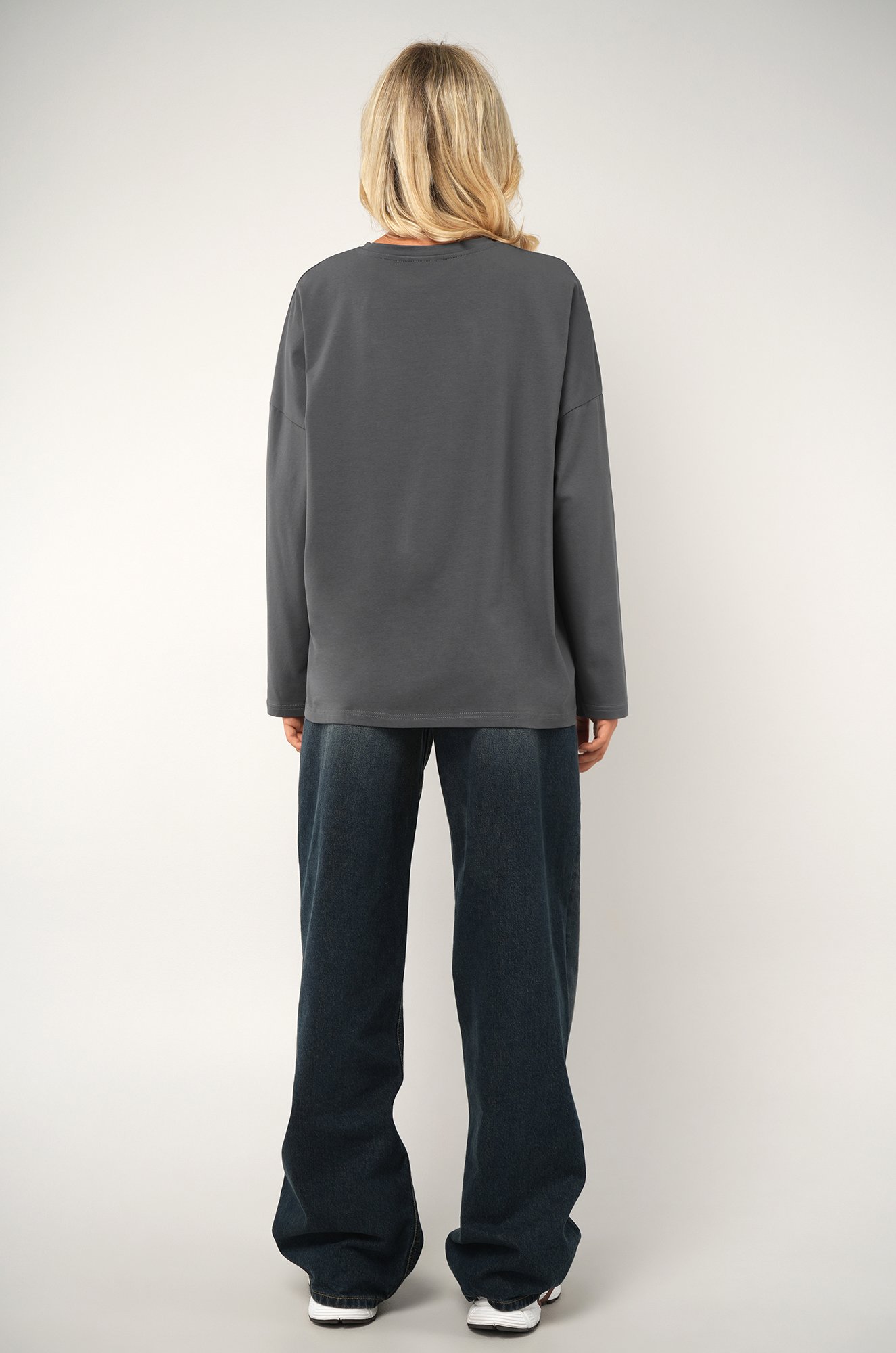 Женский лонгслив оверсайз Happyfox