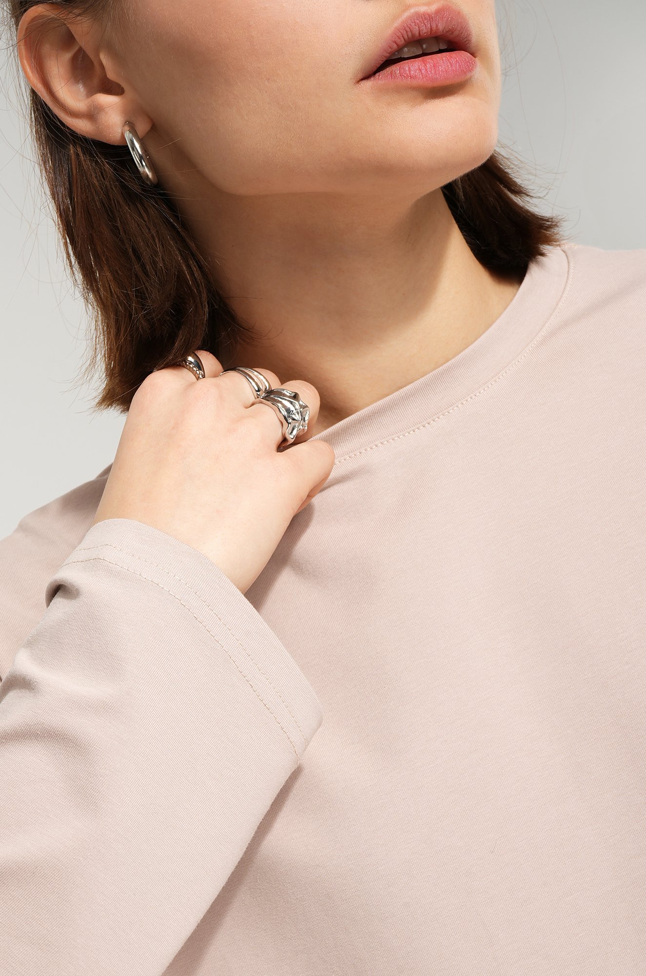 Женский лонгслив оверсайз Happyfox