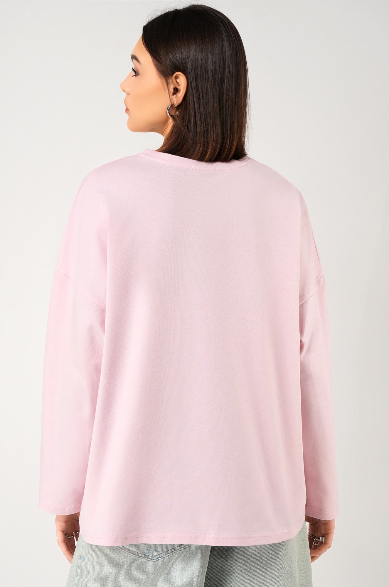 Женский лонгслив оверсайз Happyfox